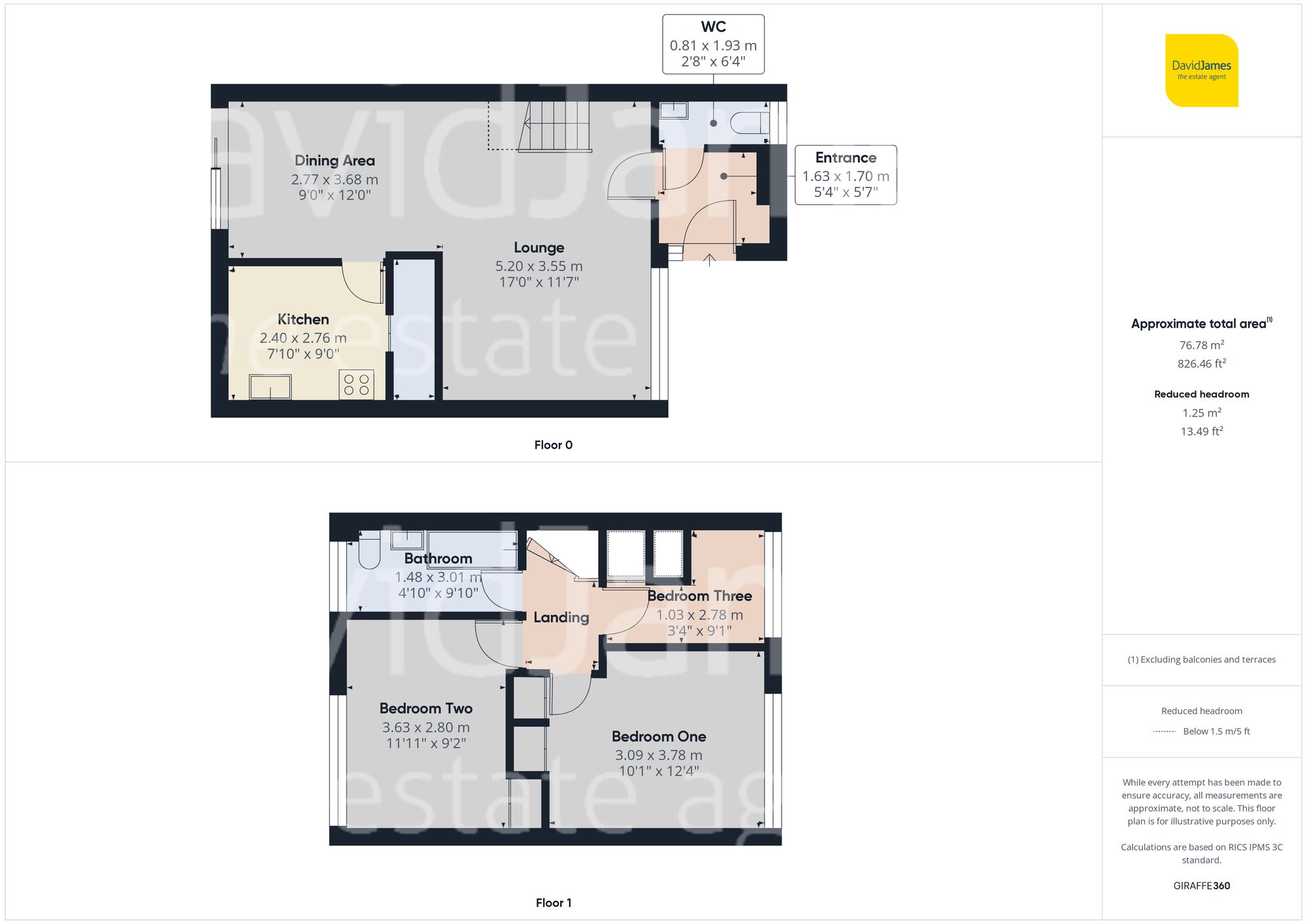 Floorplan for Malvern Close, Mapperley, Nottingham