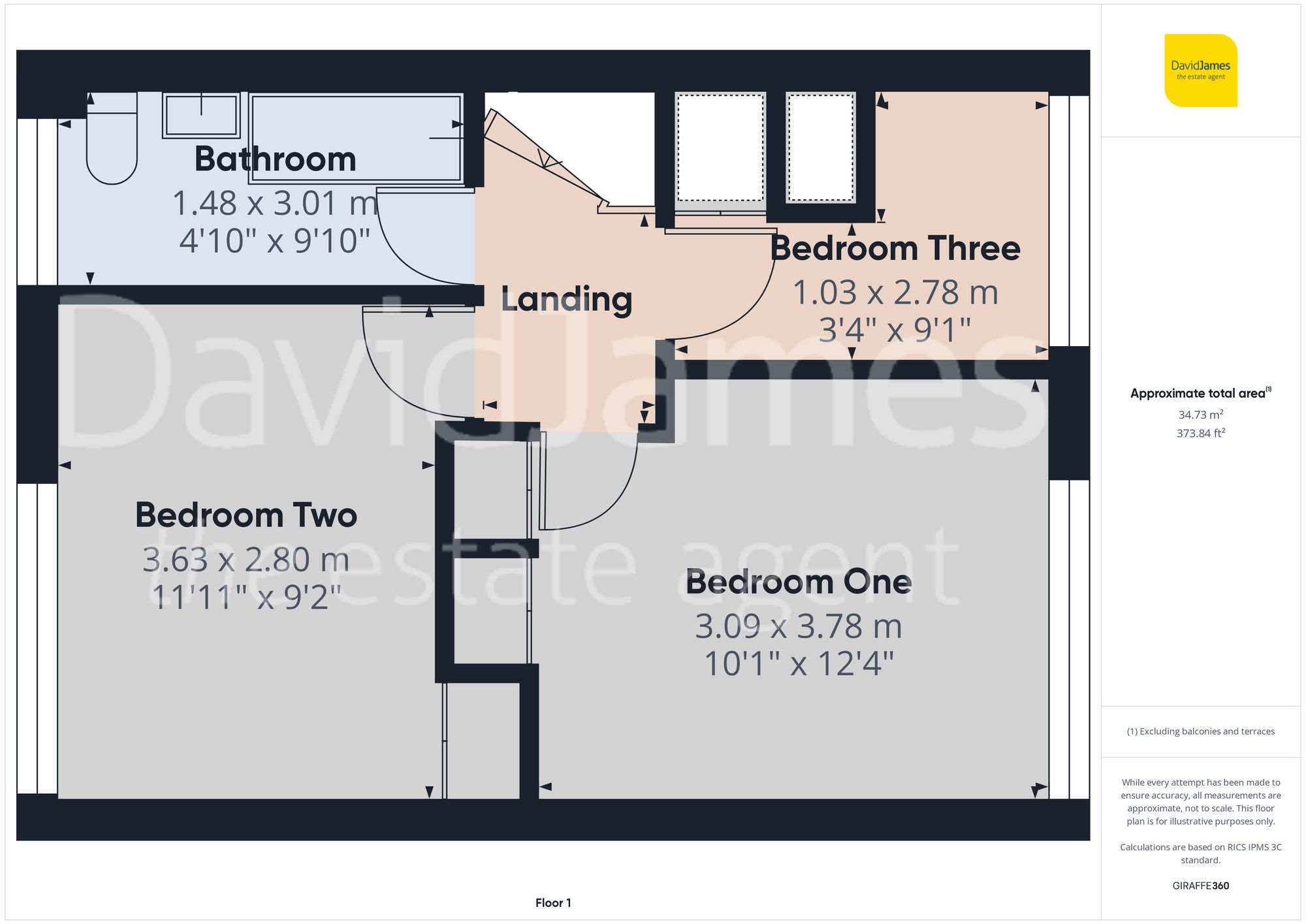 Floorplan for Malvern Close, Mapperley, Nottingham