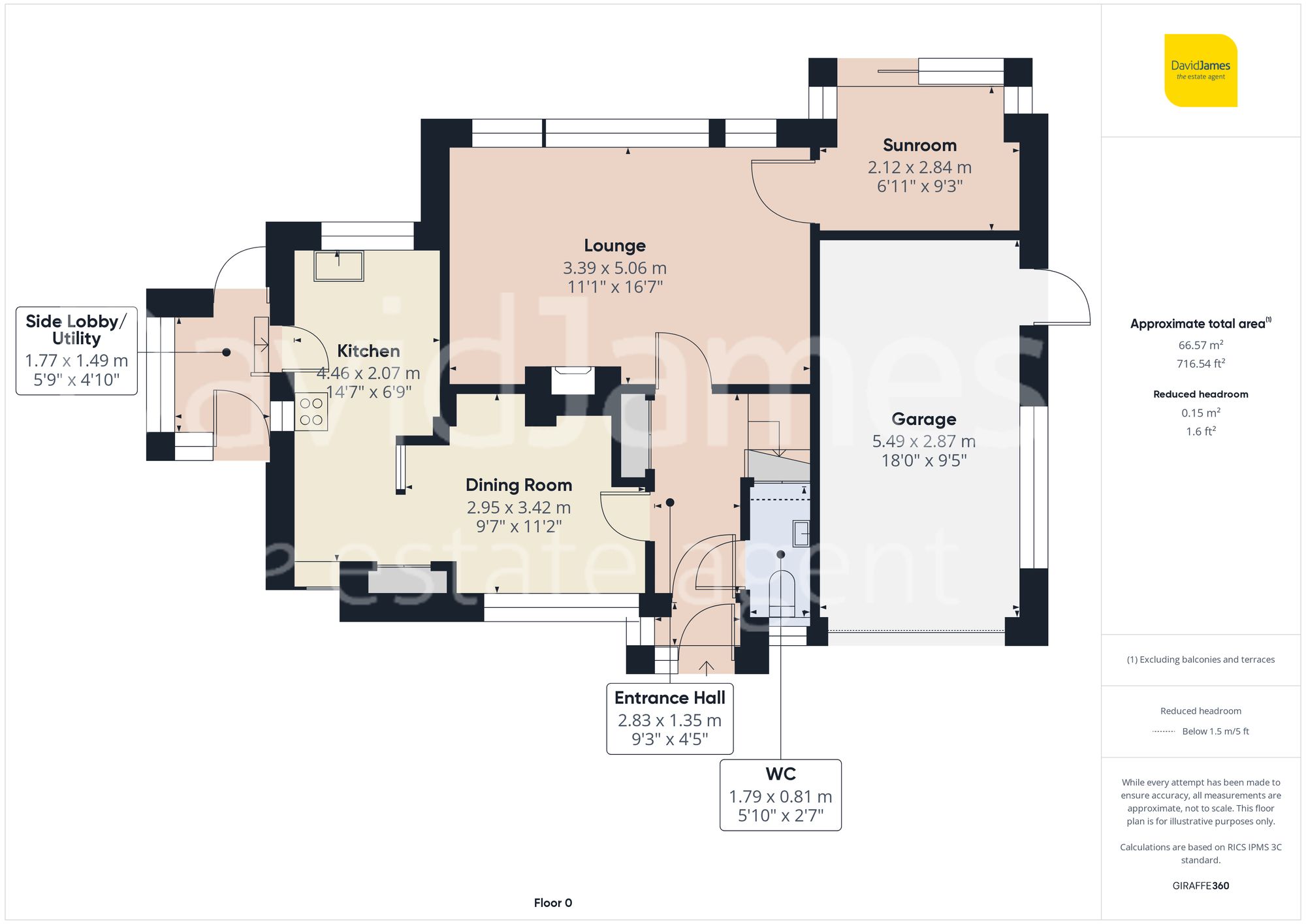 Floorplan for Marshall Hill Drive, Mapperley, Nottingham