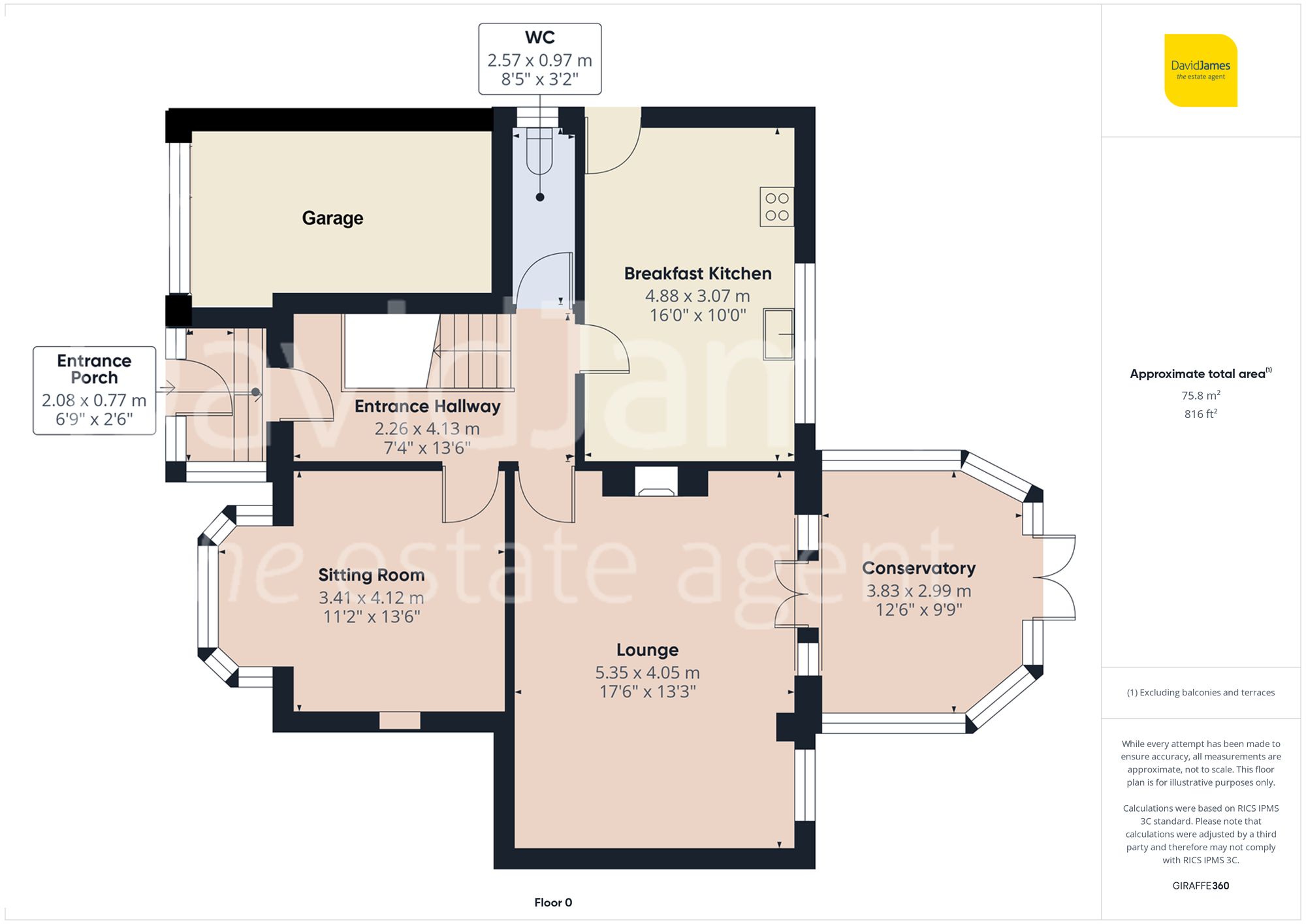 Floorplan for Arno Vale Road, Woodthorpe, Nottingham