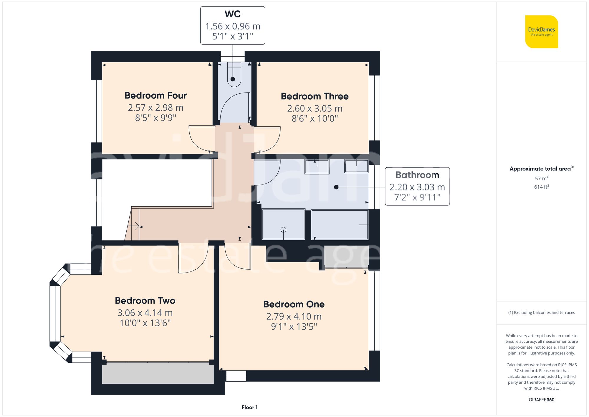 Floorplan for Arno Vale Road, Woodthorpe, Nottingham