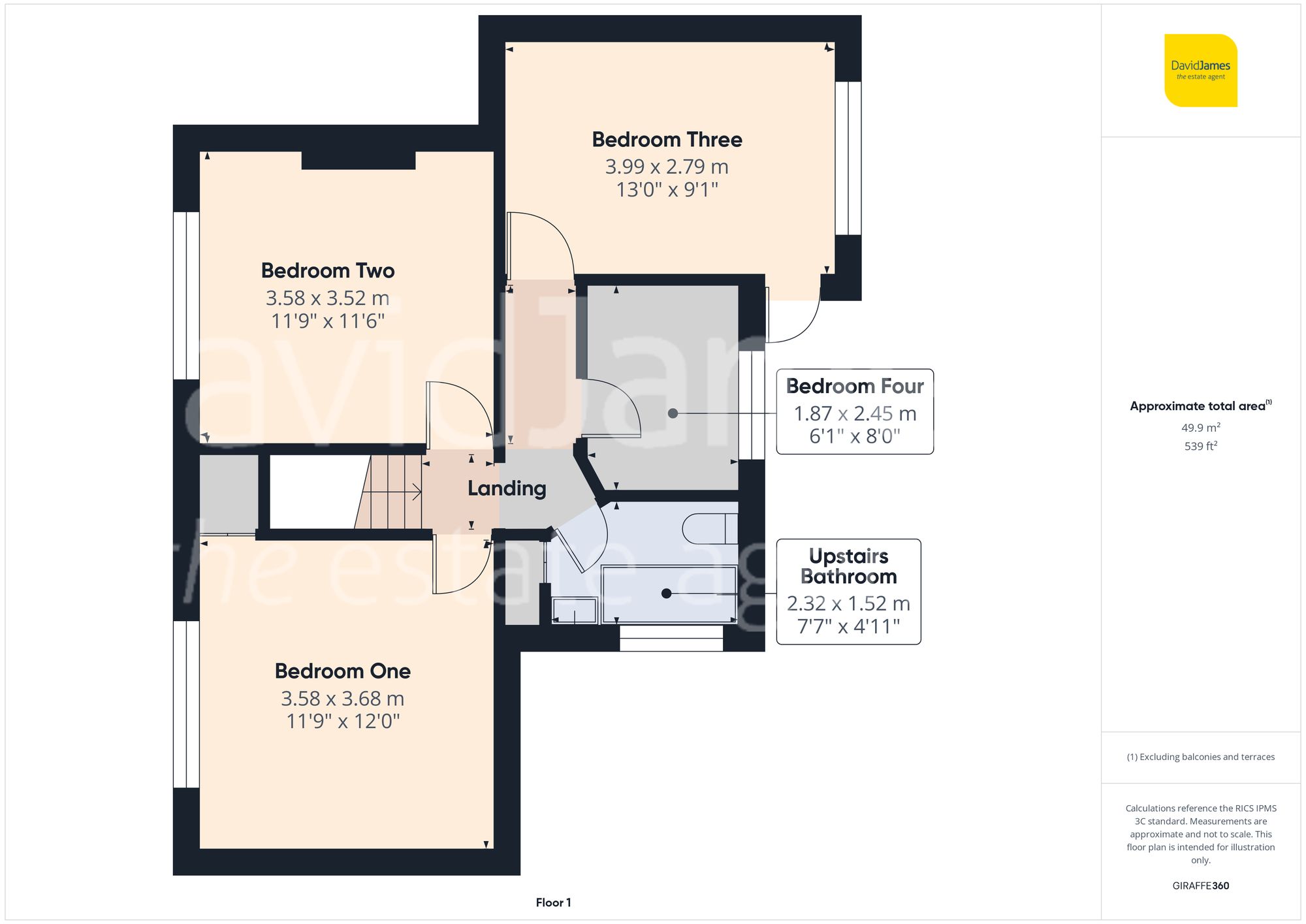 Floorplan for Forester Grove, Carlton, Nottingham