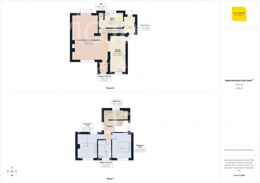 Floorplan for Elmswood Gardens, Sherwood, Nottingham