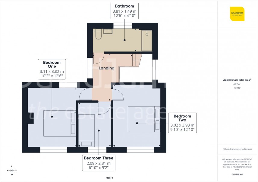 Floorplan for Elmswood Gardens, Sherwood, Nottingham
