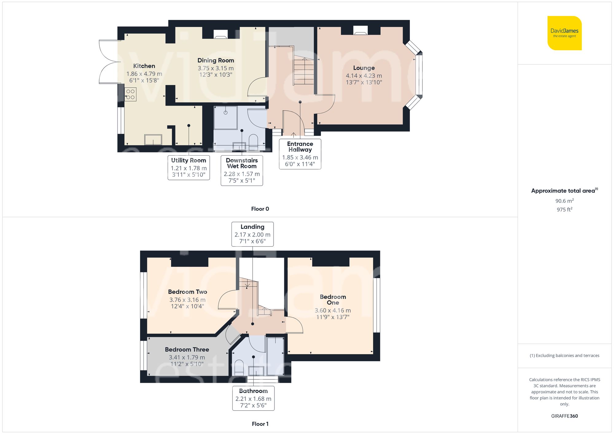 Floorplan for Roseleigh Avenue, Mapperley, Nottingham