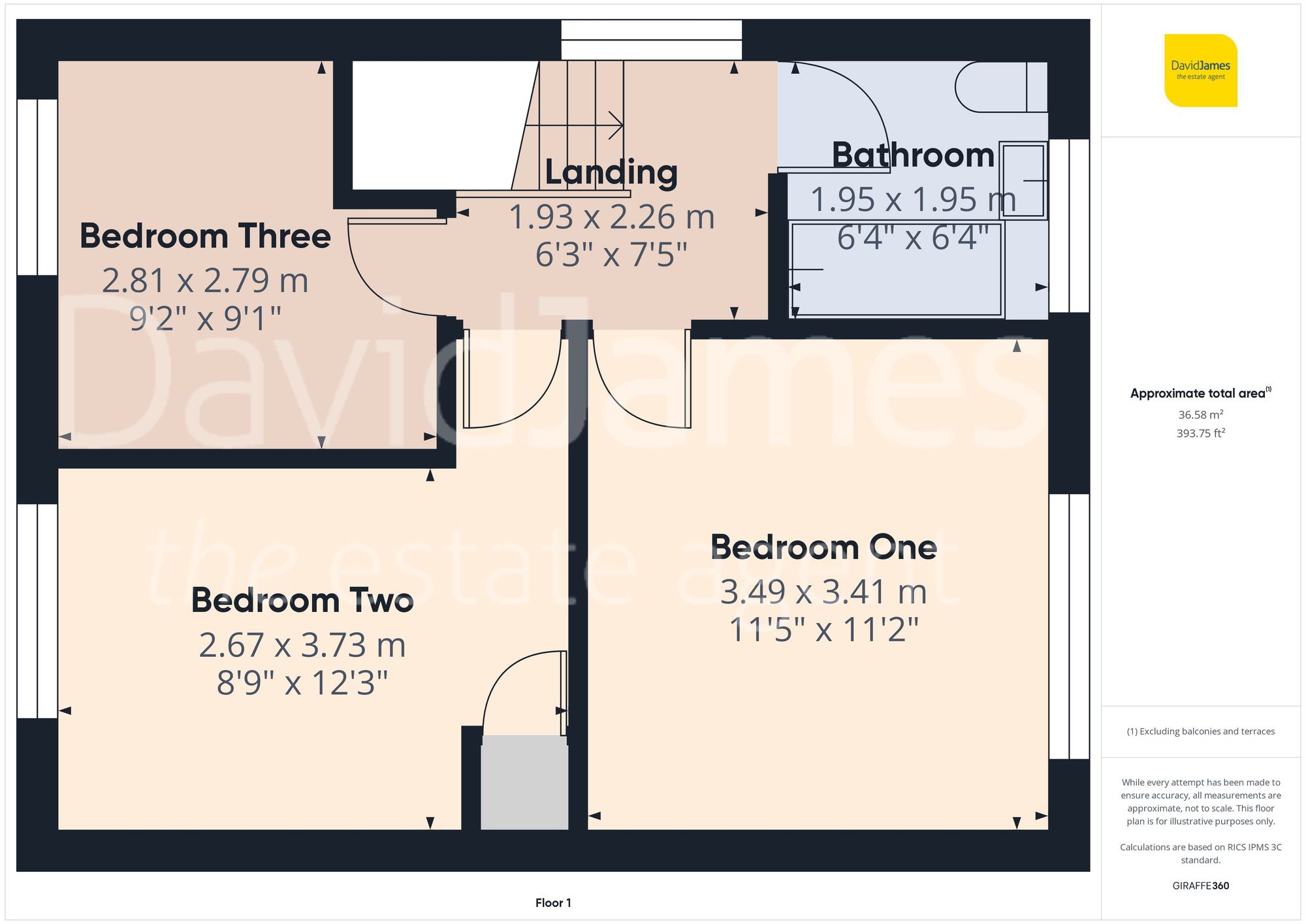 Floorplan for Upminster Drive, Arnold, Nottingham