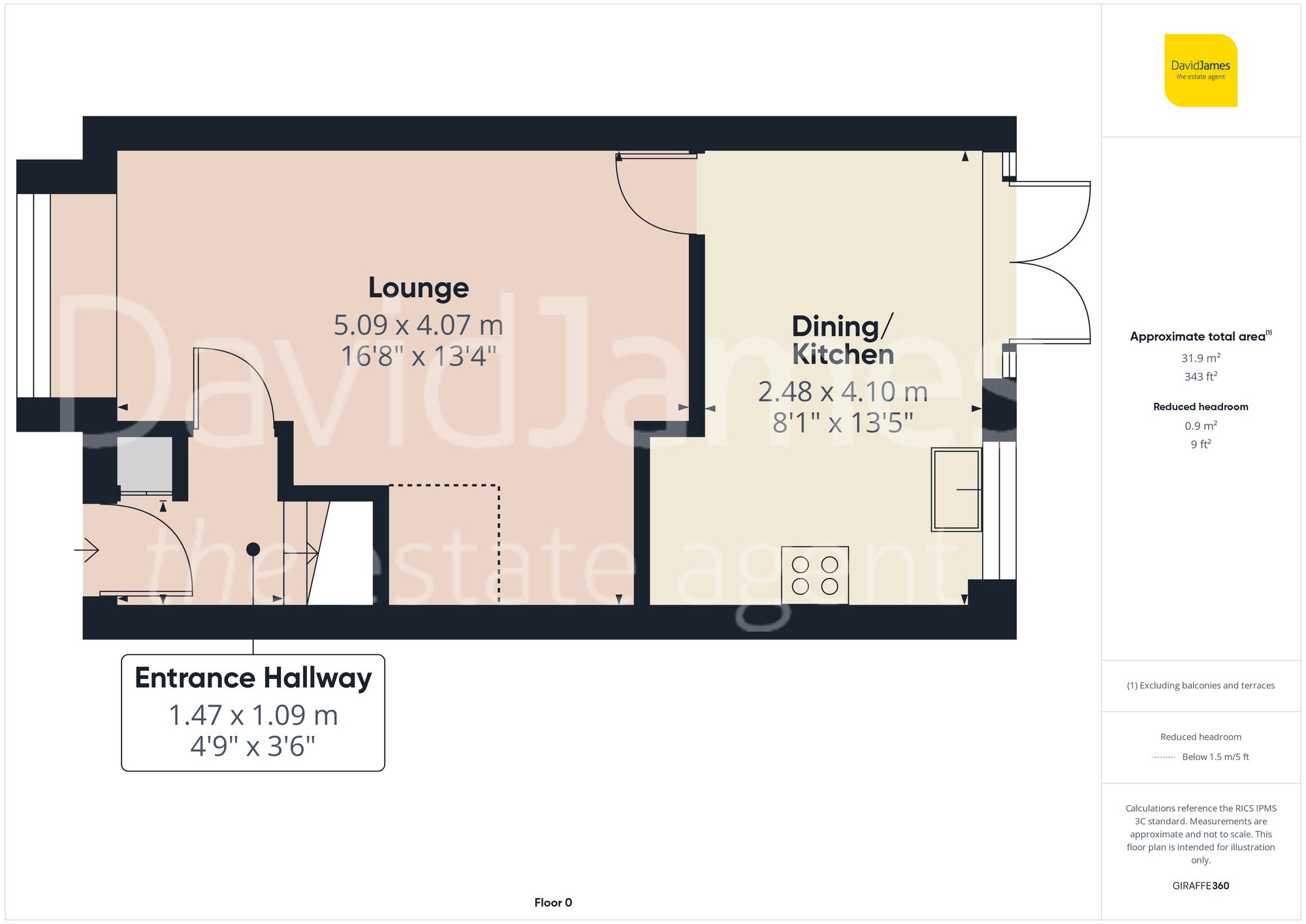 Floorplan for Wymondham Close, Arnold, Nottingham