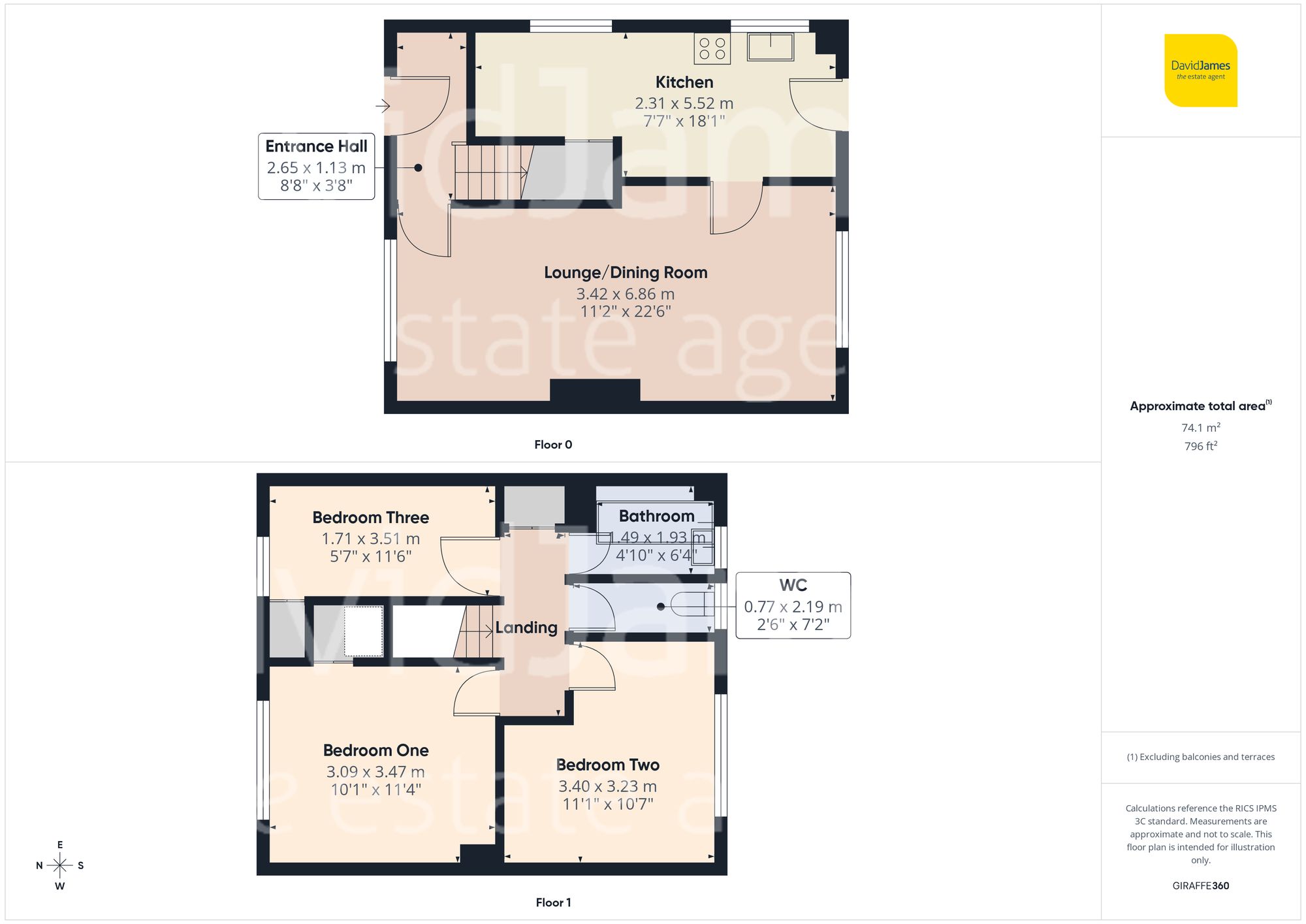 Floorplan for Elswick Close, Bestwood Park, Nottingham