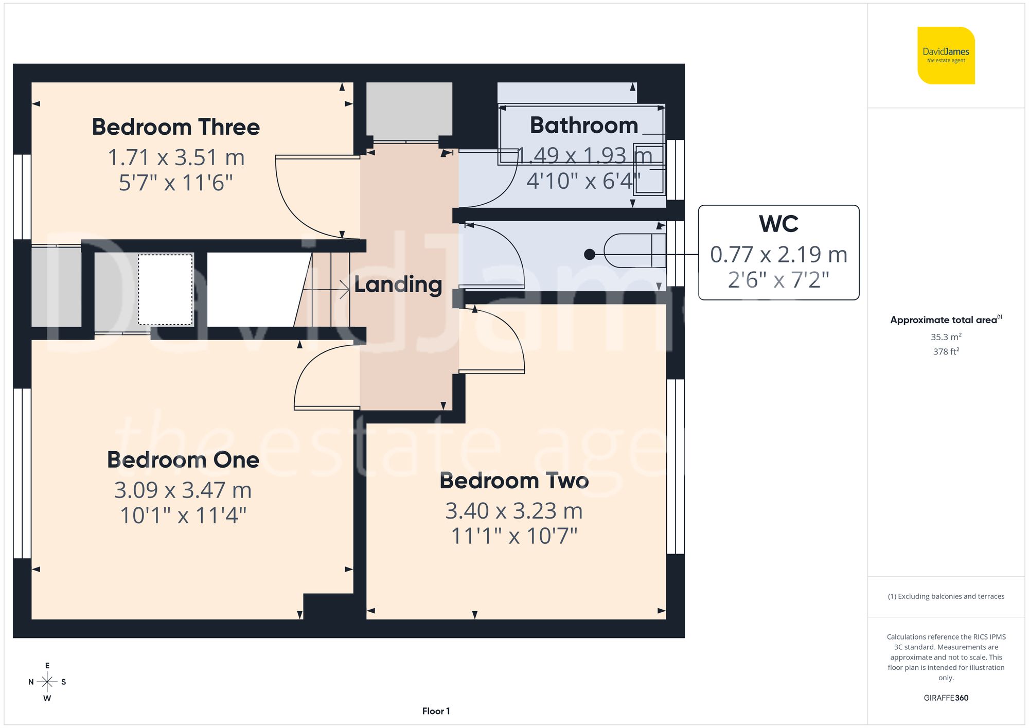 Floorplan for Elswick Close, Bestwood Park, Nottingham