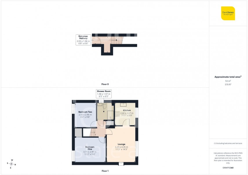 Floorplan for Brookdale Court, Sherwood Dales, Nottingham
