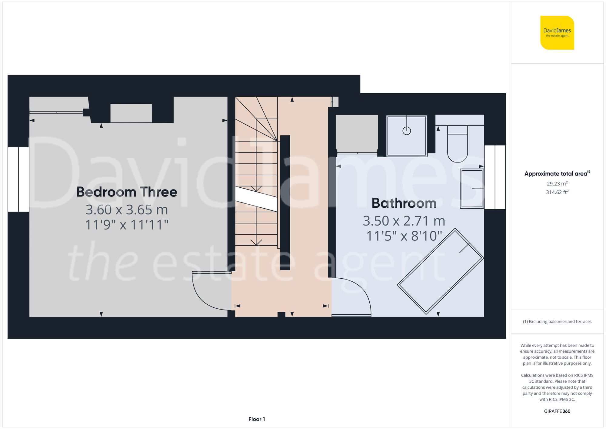 Floorplan for Burnham Street, Sherwood, Nottingham