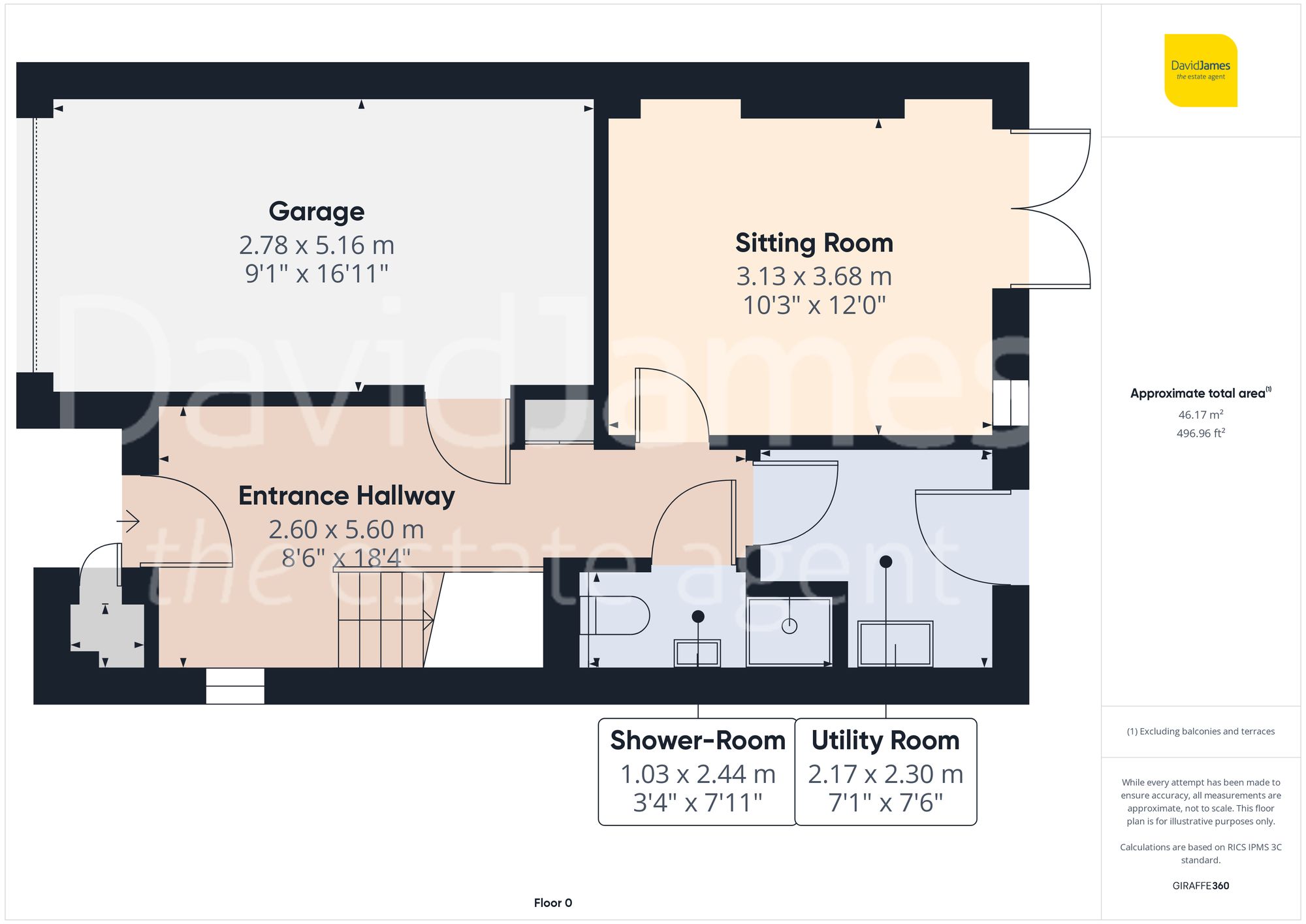 Floorplan for Chelwood Drive, Mapperley, Nottingham