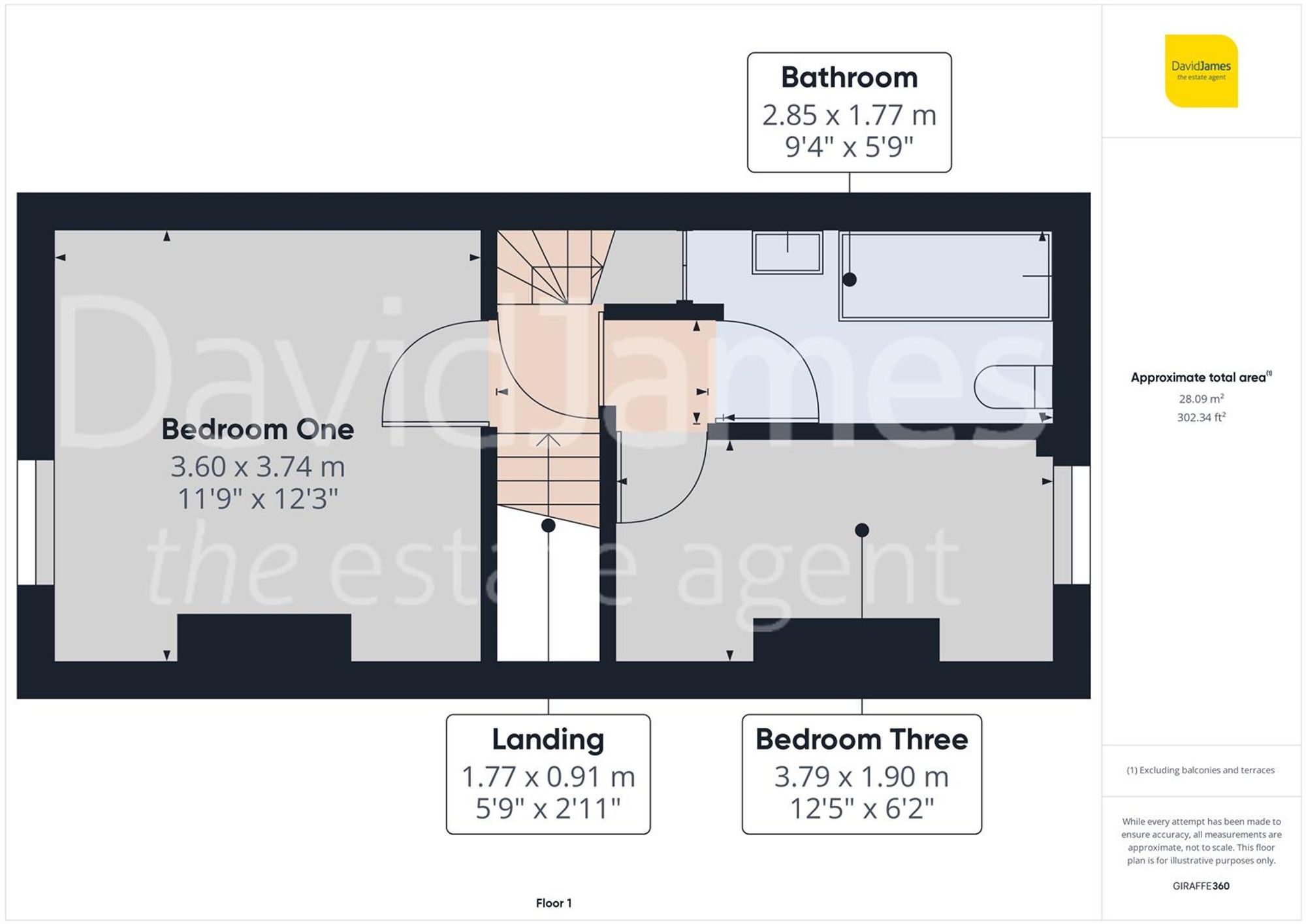 Floorplan for Querneby Road, Mapperley, Nottingham