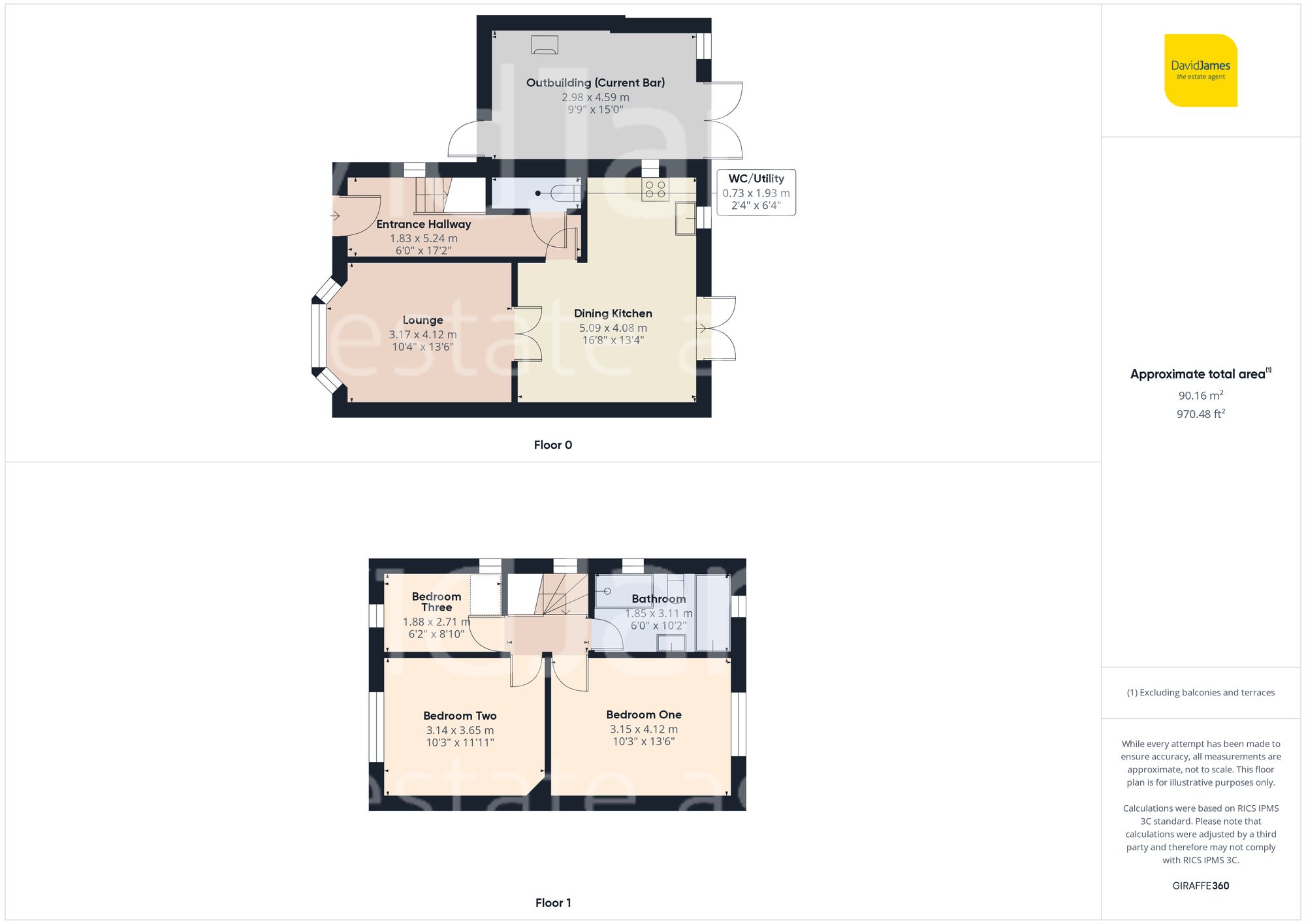Floorplan for Kirk Road, Mapperley, Nottingham