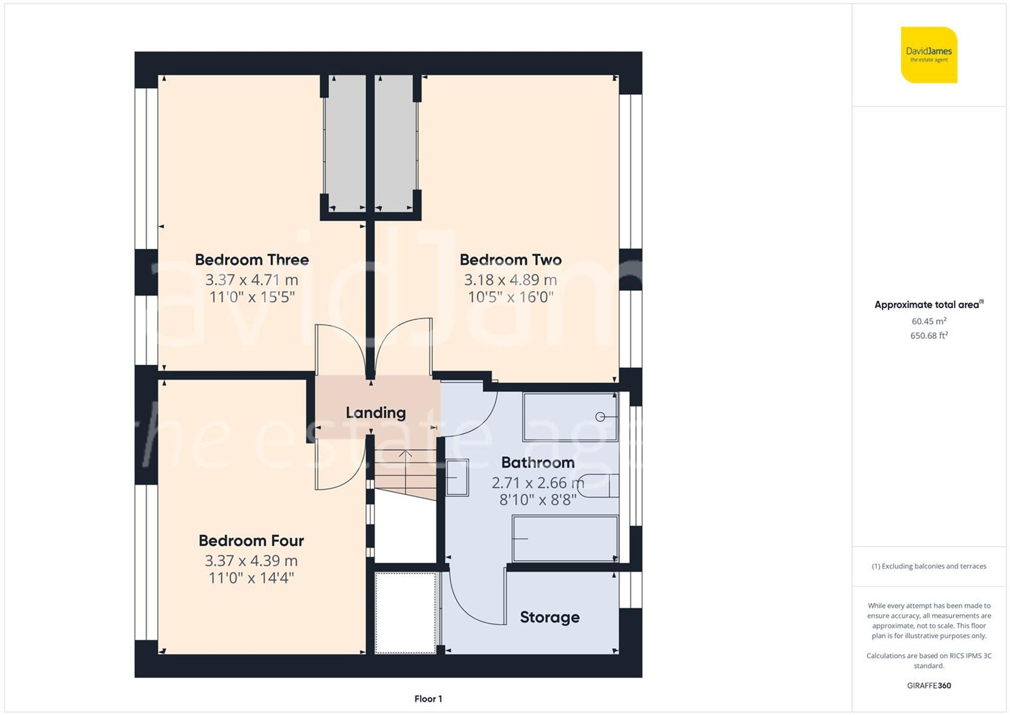 Floorplan for The Meadows, Woodborough, Nottingham