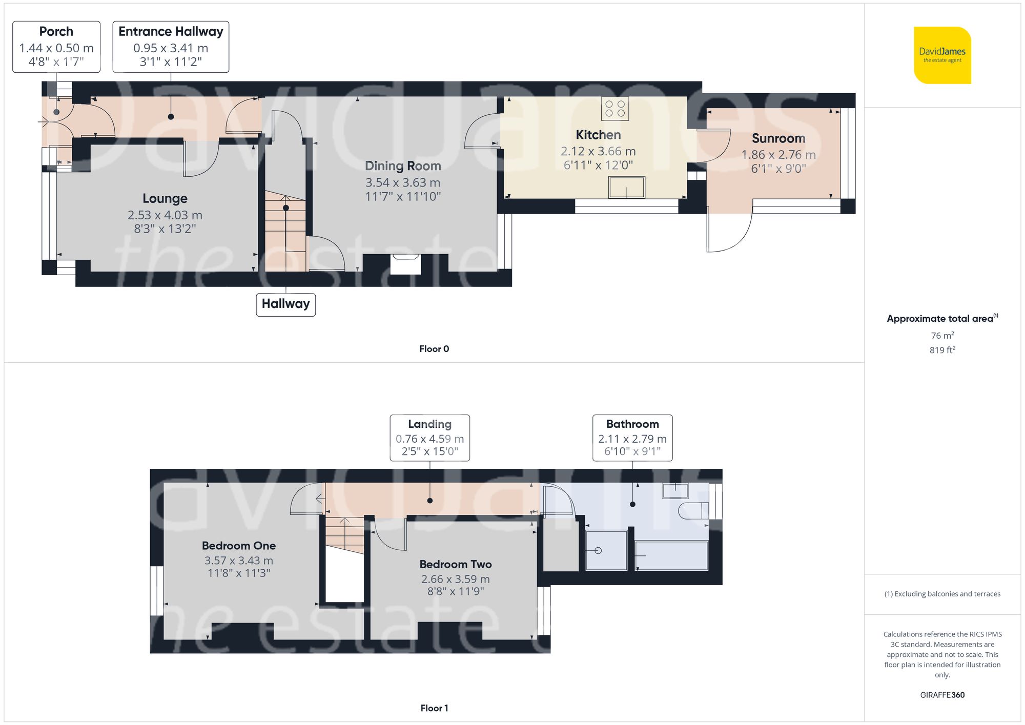 Floorplan for Highfield Drive, Carlton, Nottingham