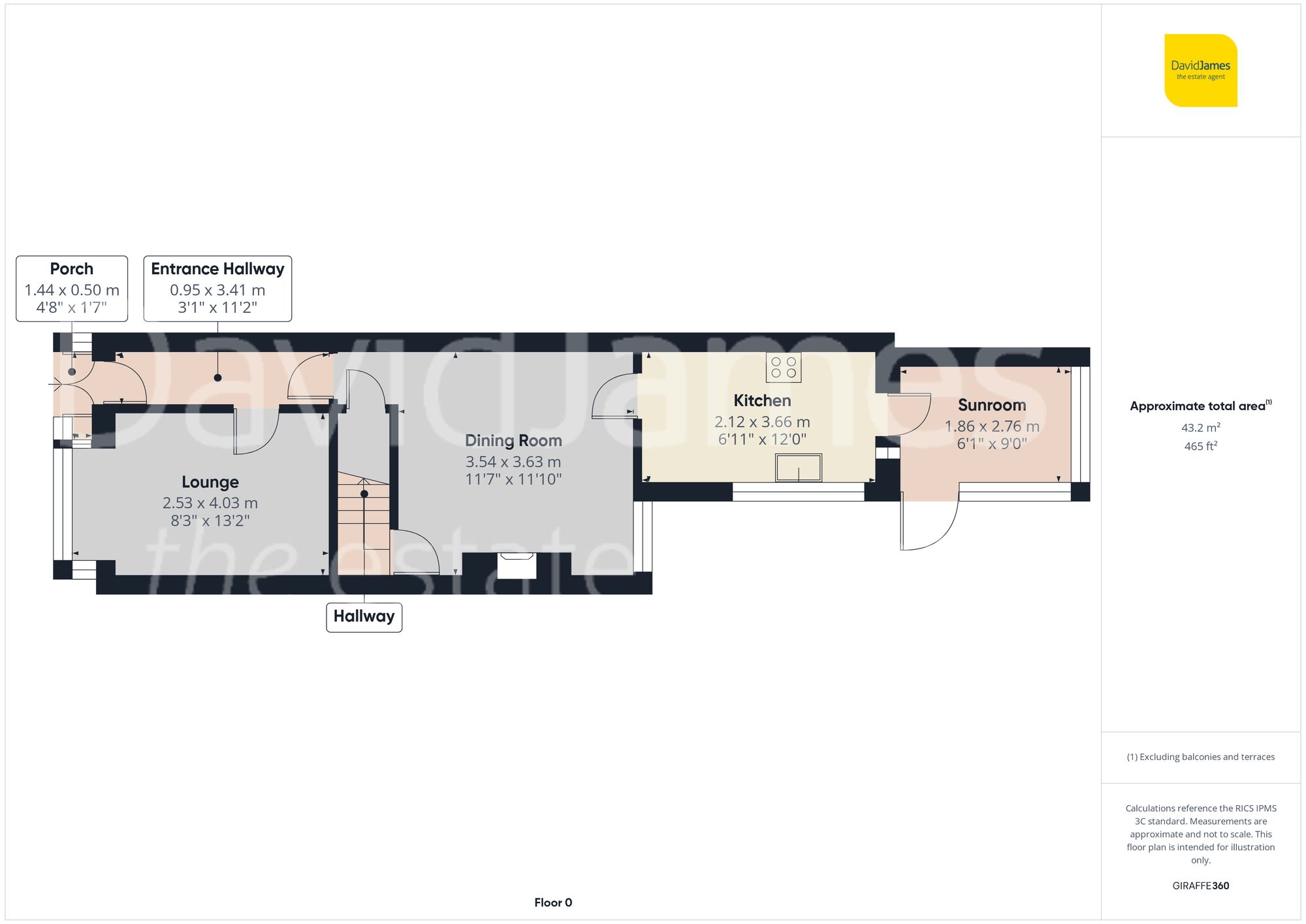 Floorplan for Highfield Drive, Carlton, Nottingham