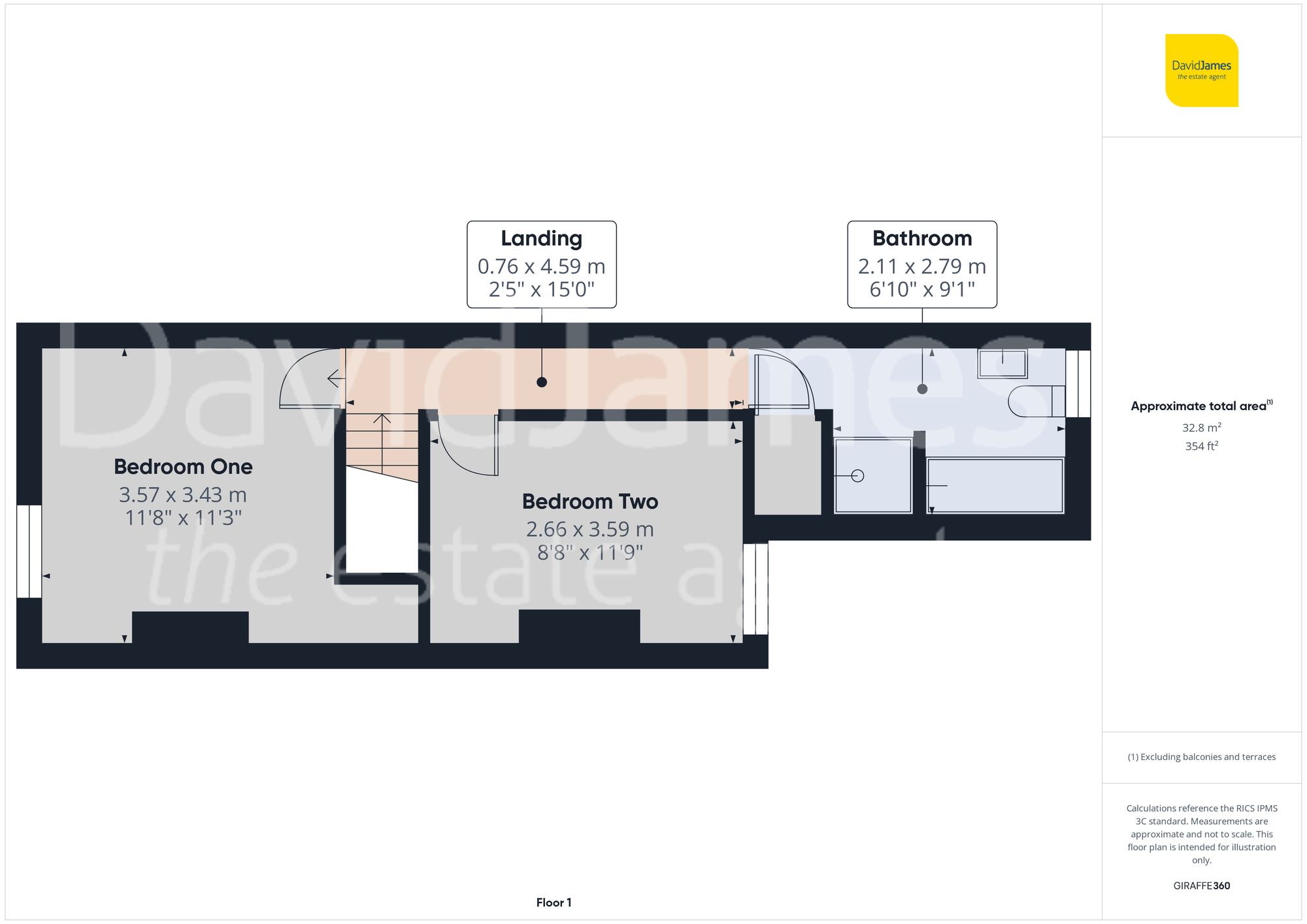 Floorplan for Highfield Drive, Carlton, Nottingham