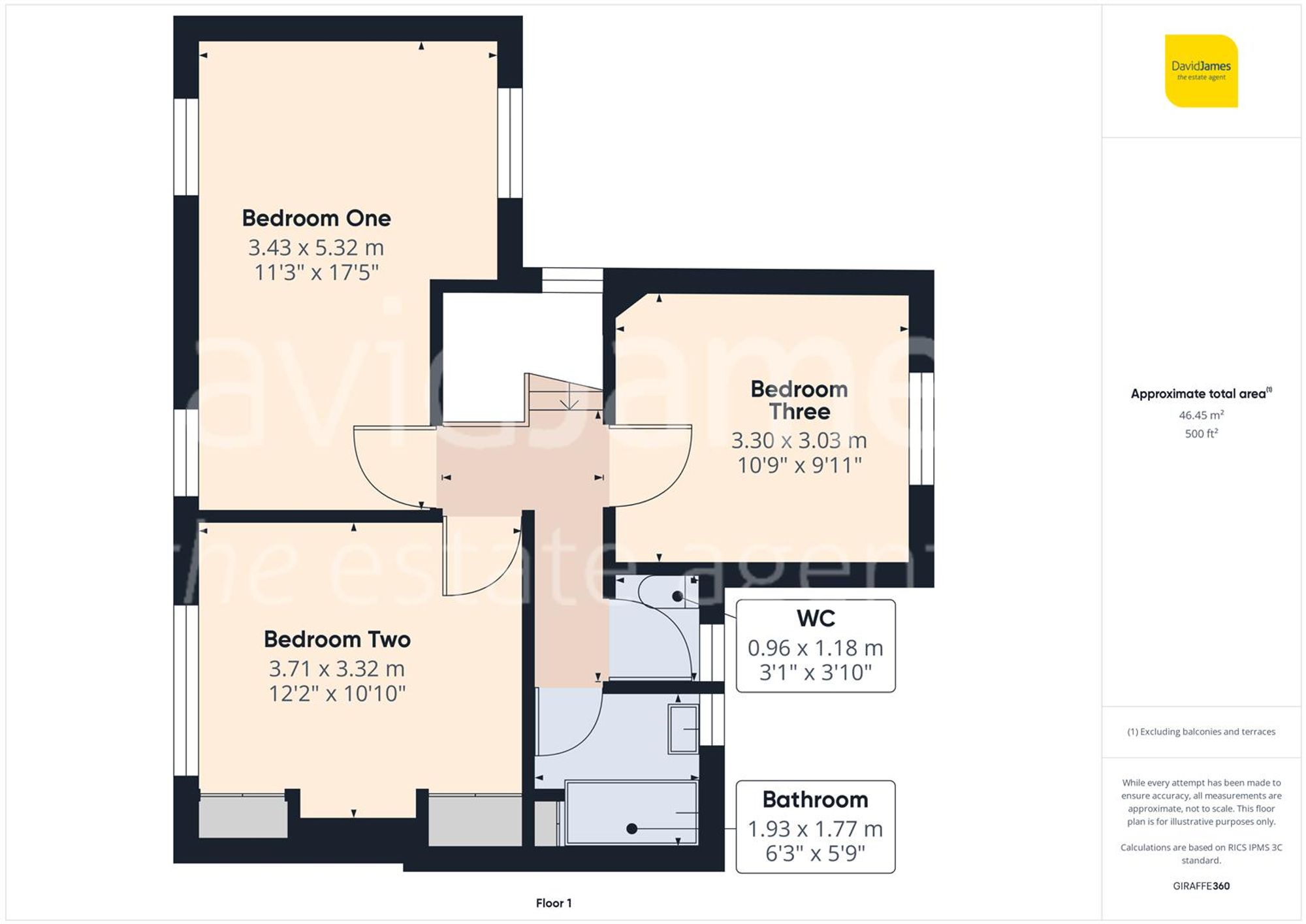 Floorplan for Glendon Drive, Sherwood, Nottingham