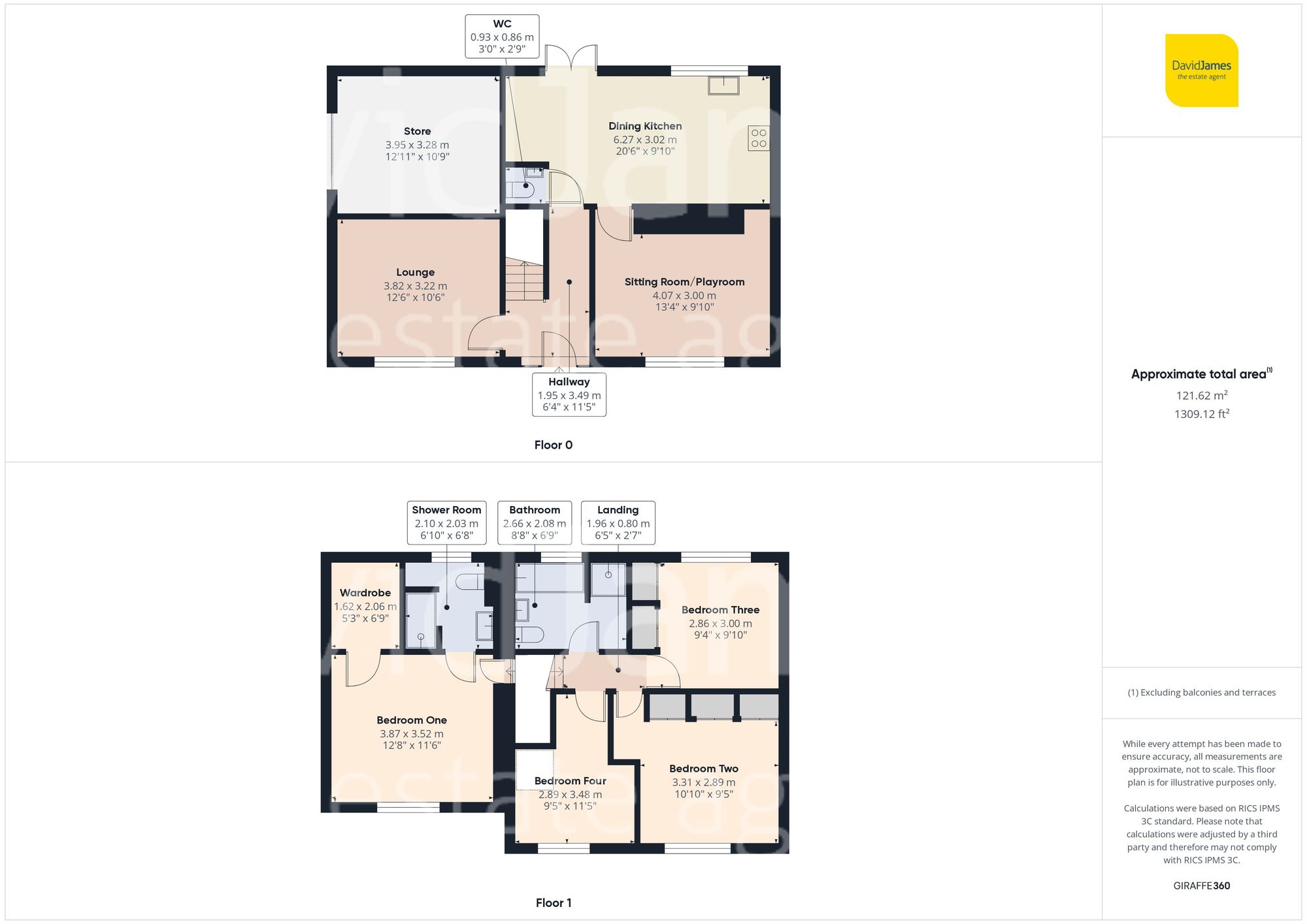 Floorplan for Foxwood Grove, Calverton, Nottingham