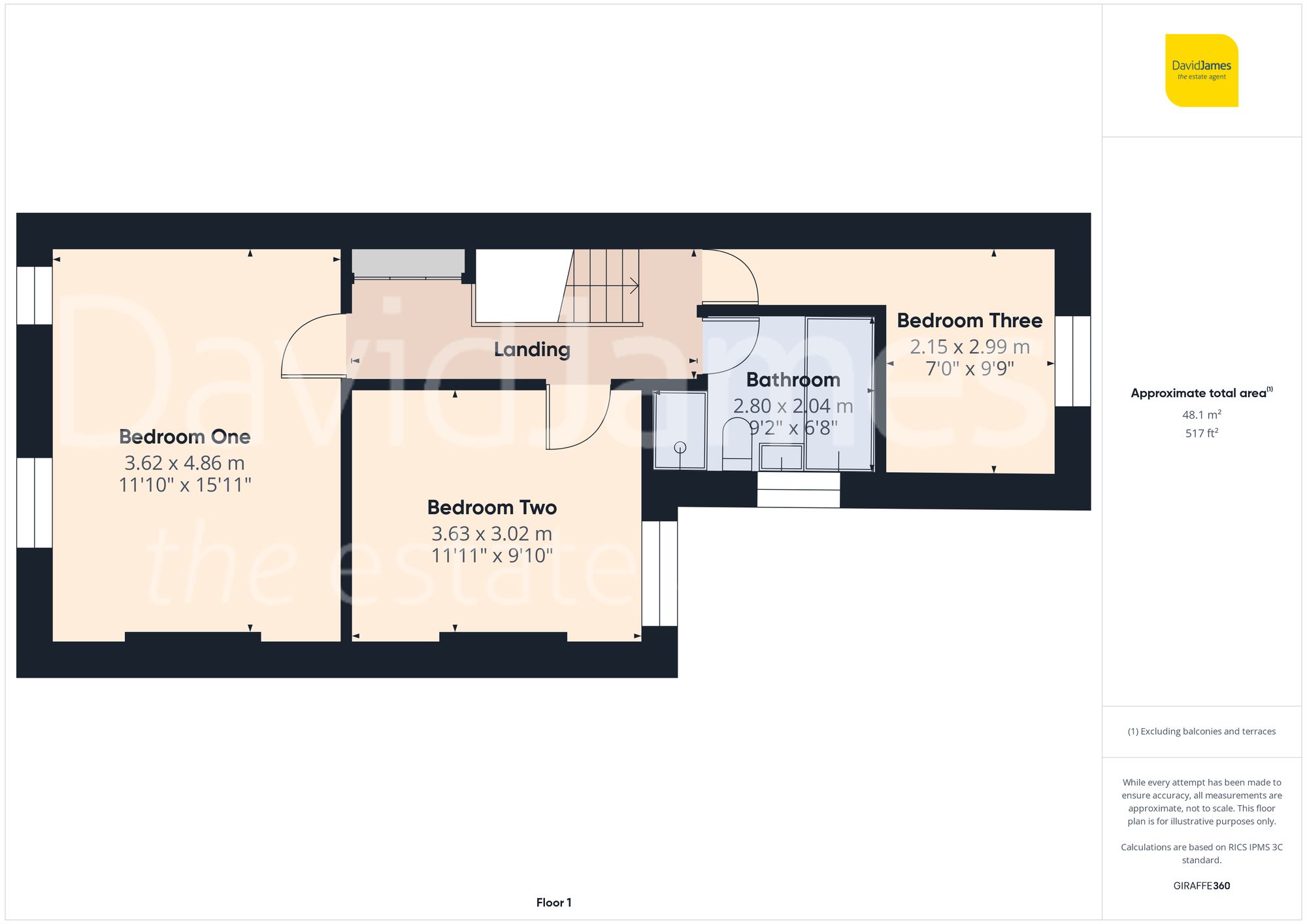 Floorplan for Coppice Road, Arnold, Nottingham
