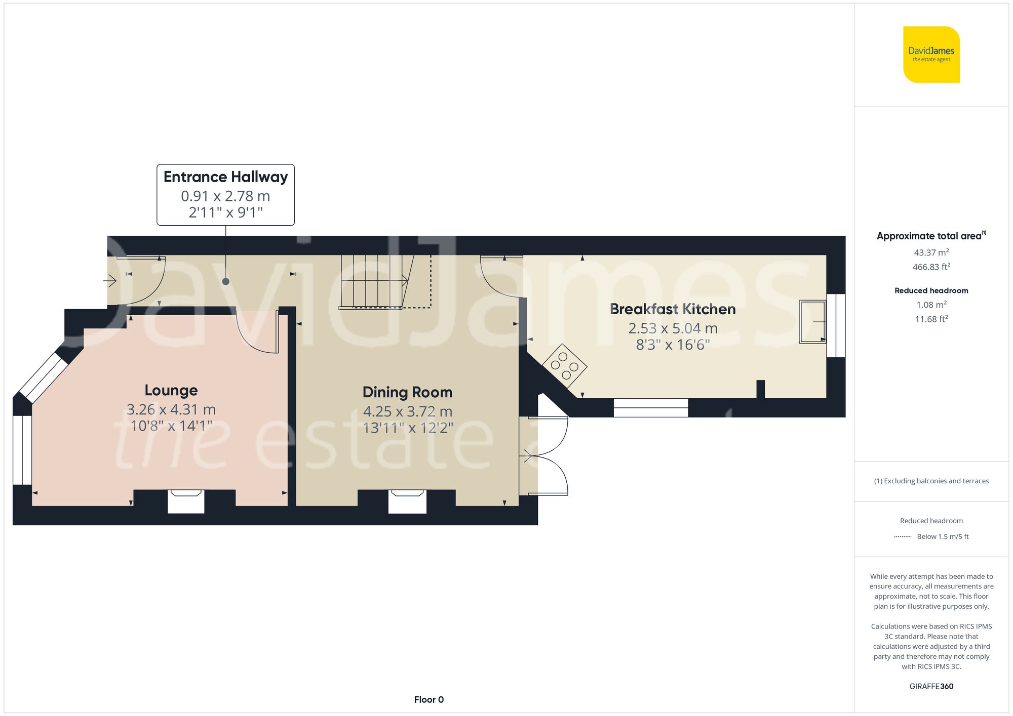 Floorplan for Priory Road, Gedling, Nottingham
