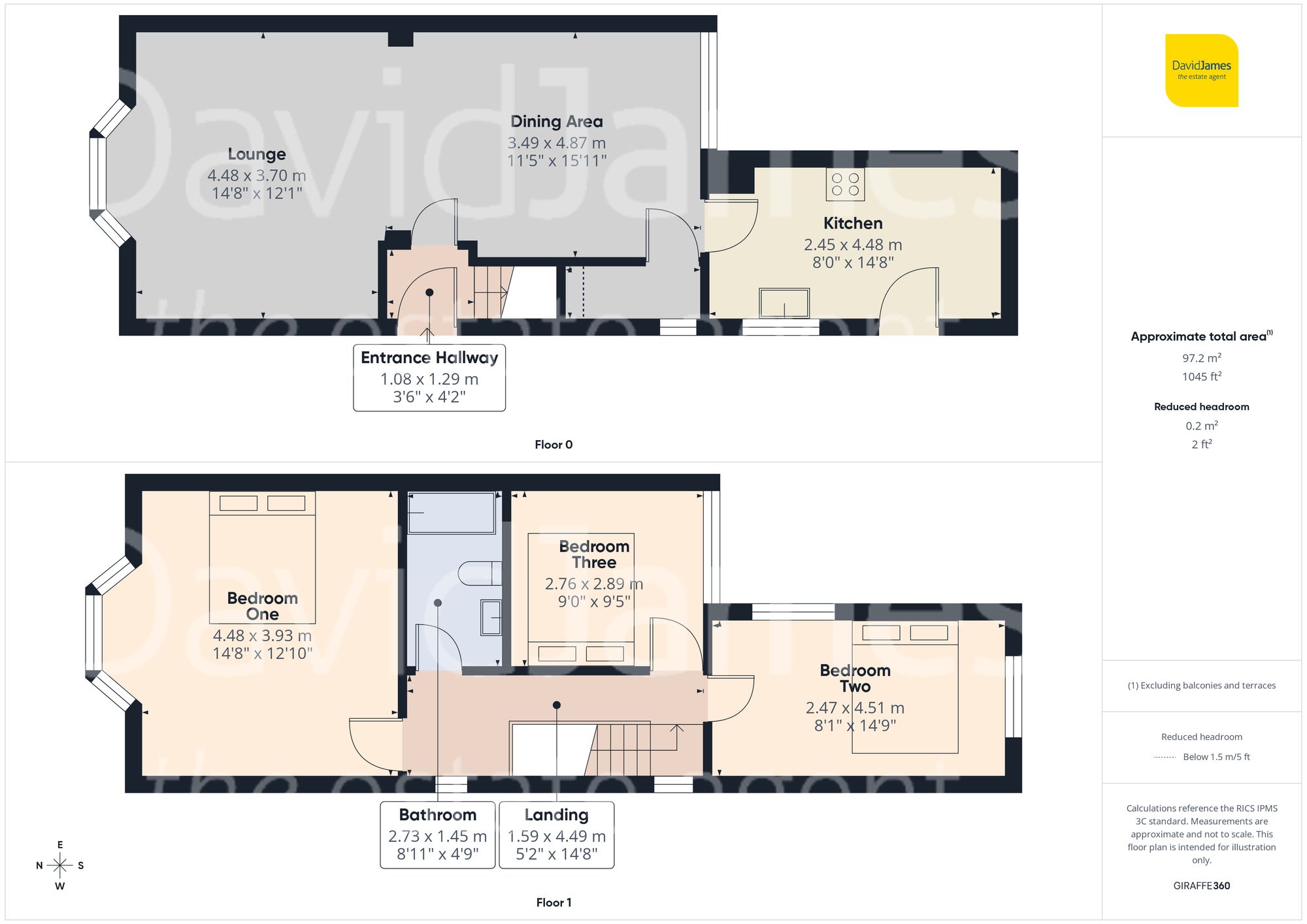 Floorplan for Oakdale Road, Nottingham