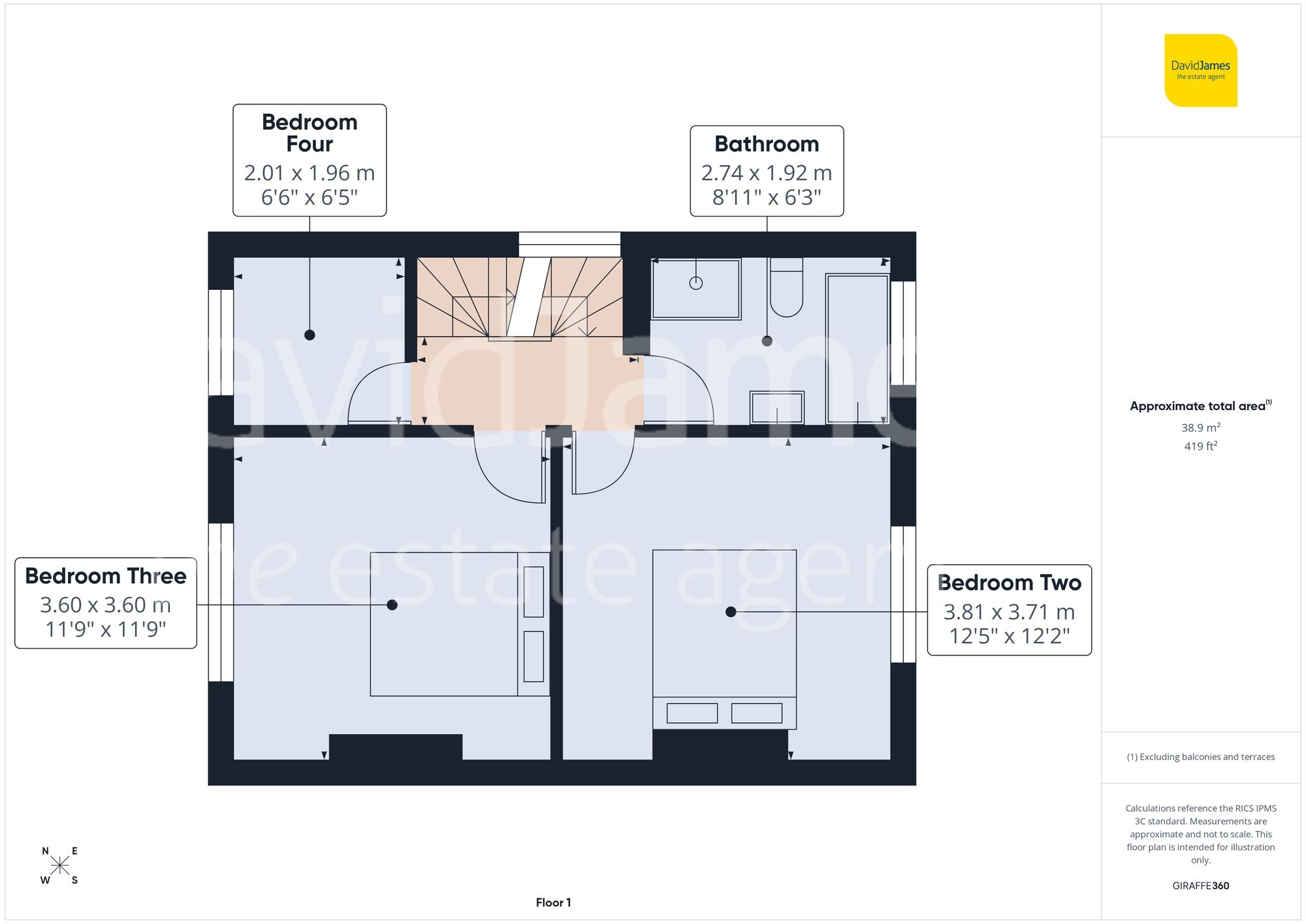 Floorplan for Hilton Road, Mapperley, Nottingham