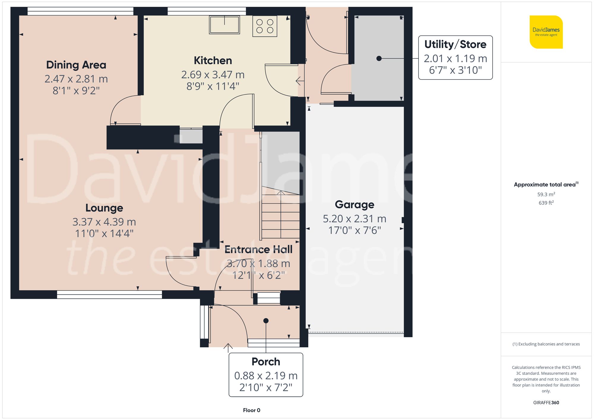 Floorplan for Somersby Road, Woodthorpe, Nottingham