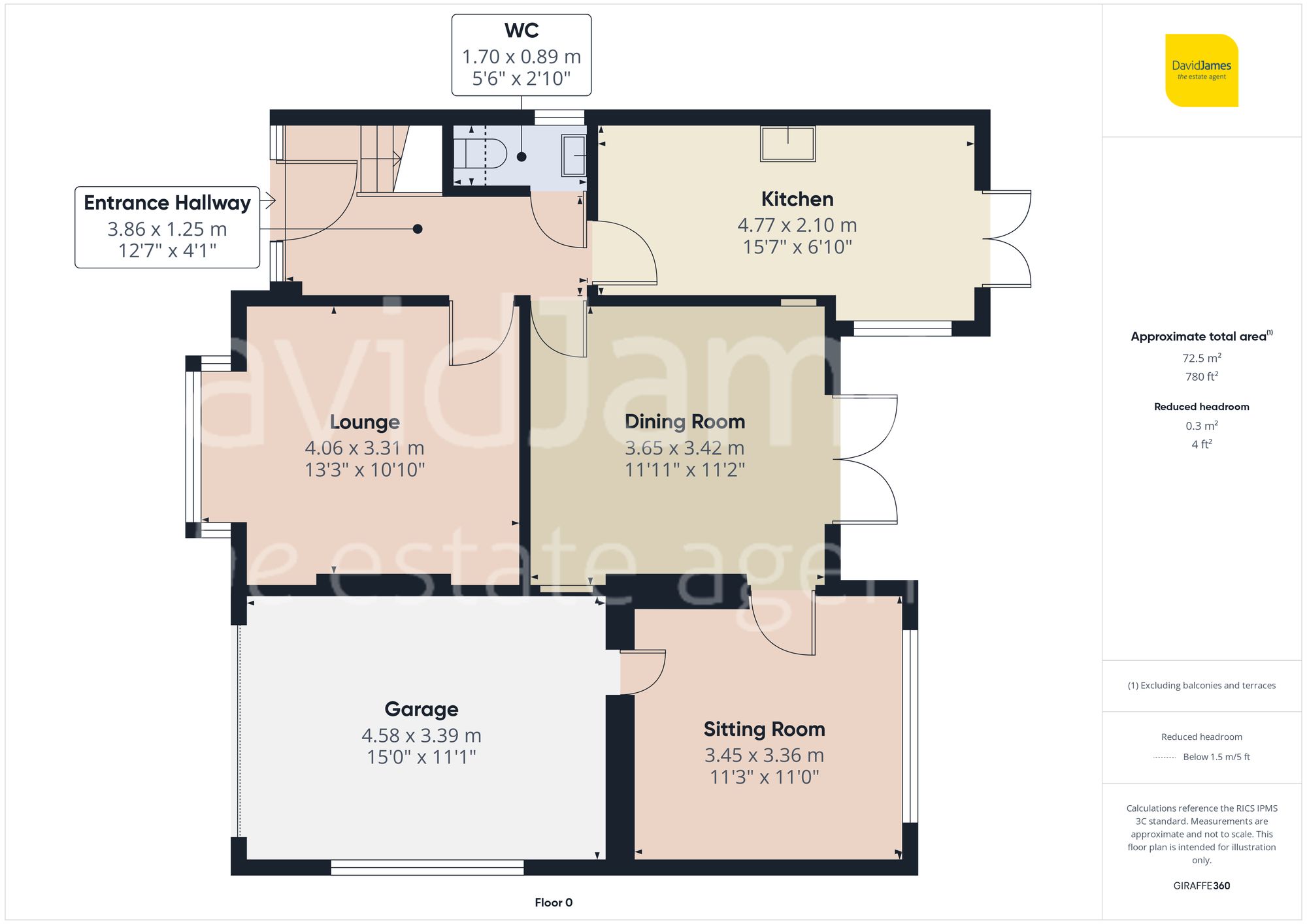 Floorplan for Dale View Road, Nottingham
