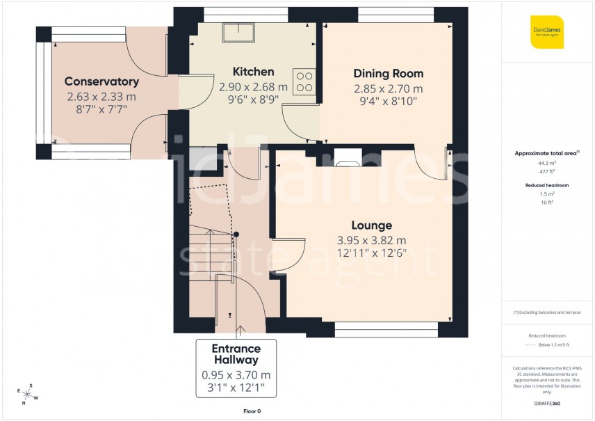 Floorplan for Surgeys Lane, Arnold, Nottingham