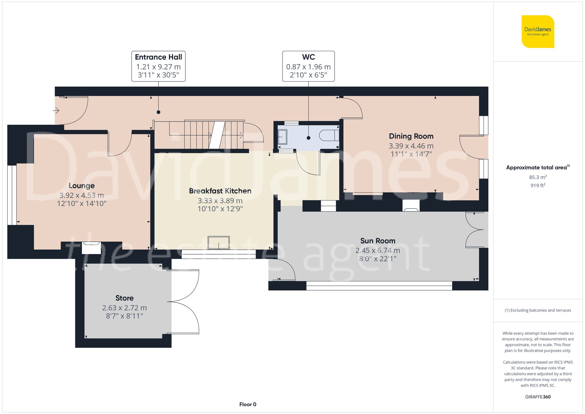 Floorplan for Thyra Grove, Alexandra Park, Nottingham