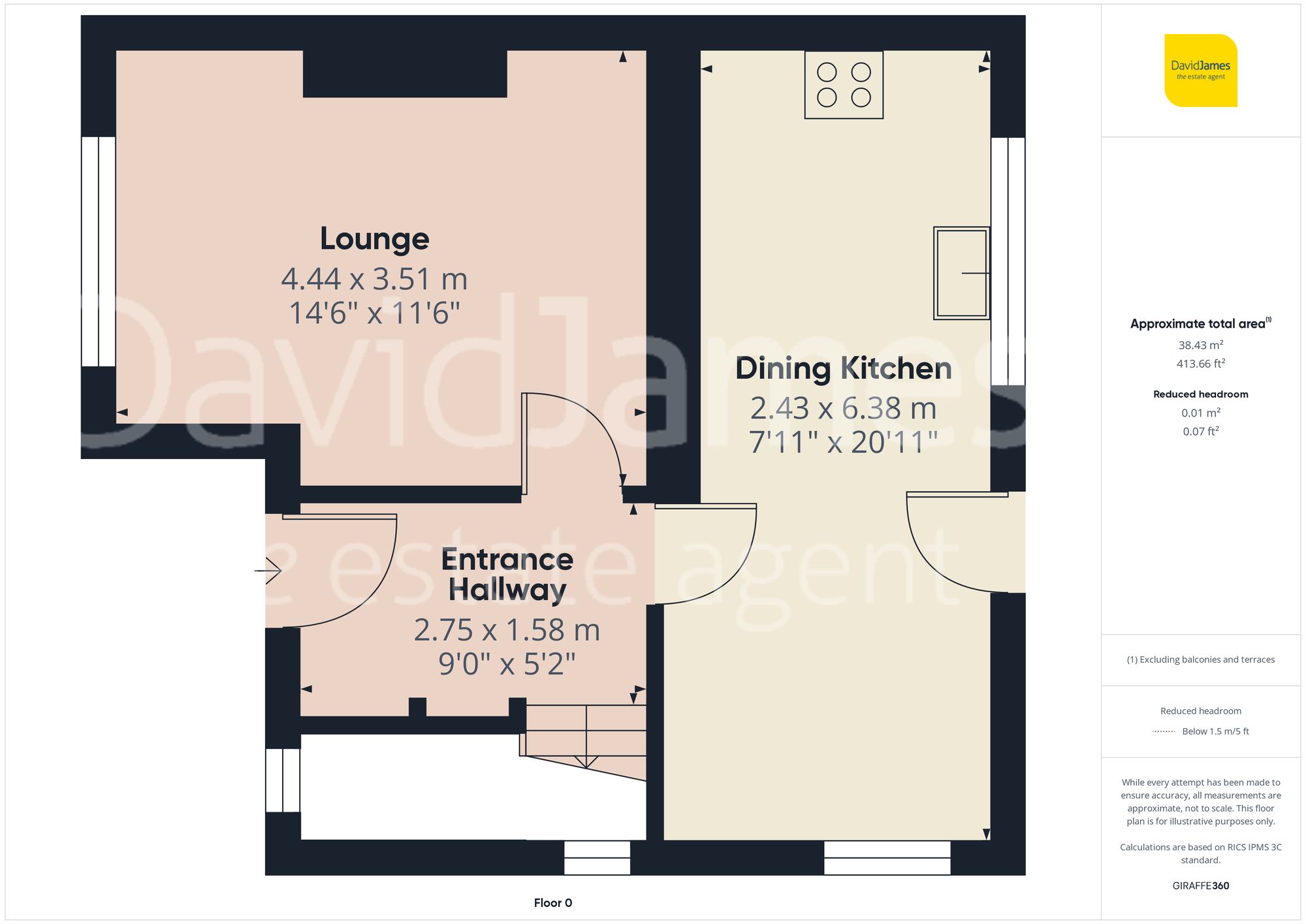 Floorplan for Fraser Road, Carlton, Nottingham
