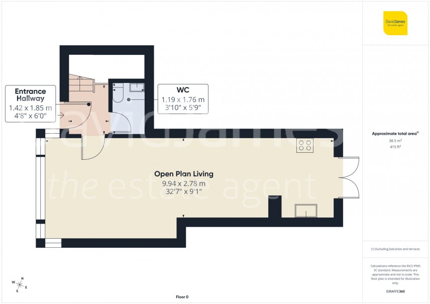 Floorplan for Edwards Lane, Nottingham