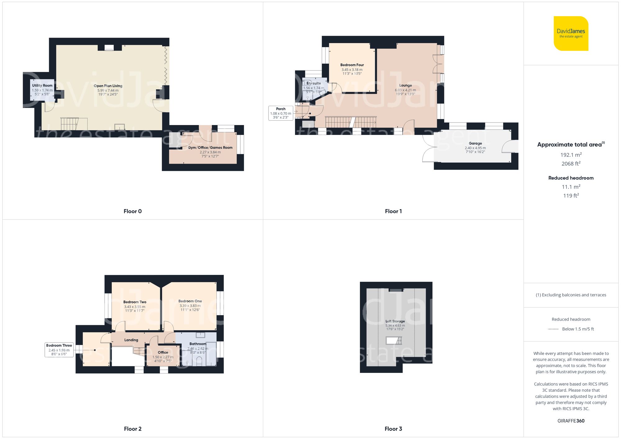 Floorplan for Oakdale Road, Carlton, Nottingham