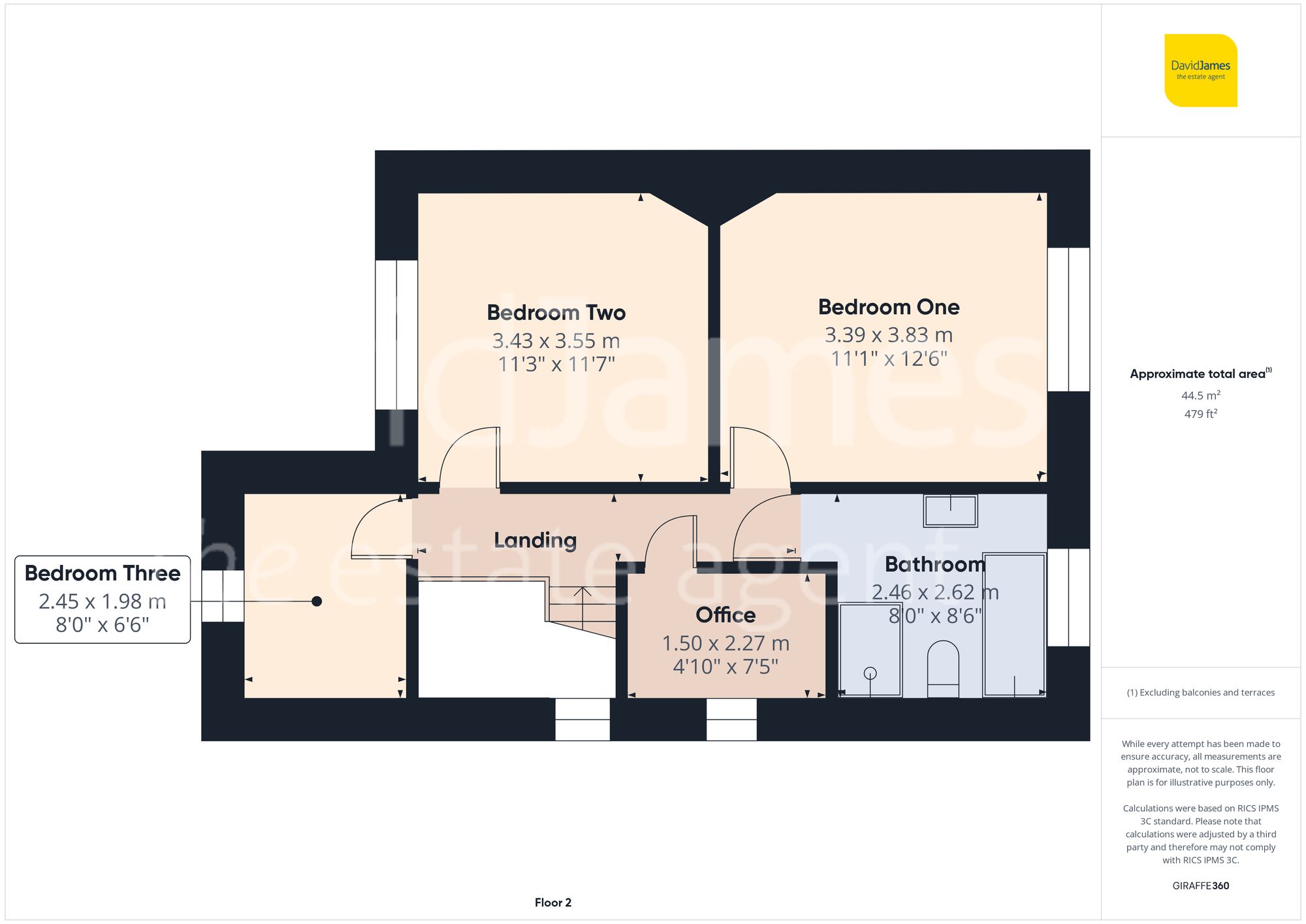 Floorplan for Oakdale Road, Carlton, Nottingham