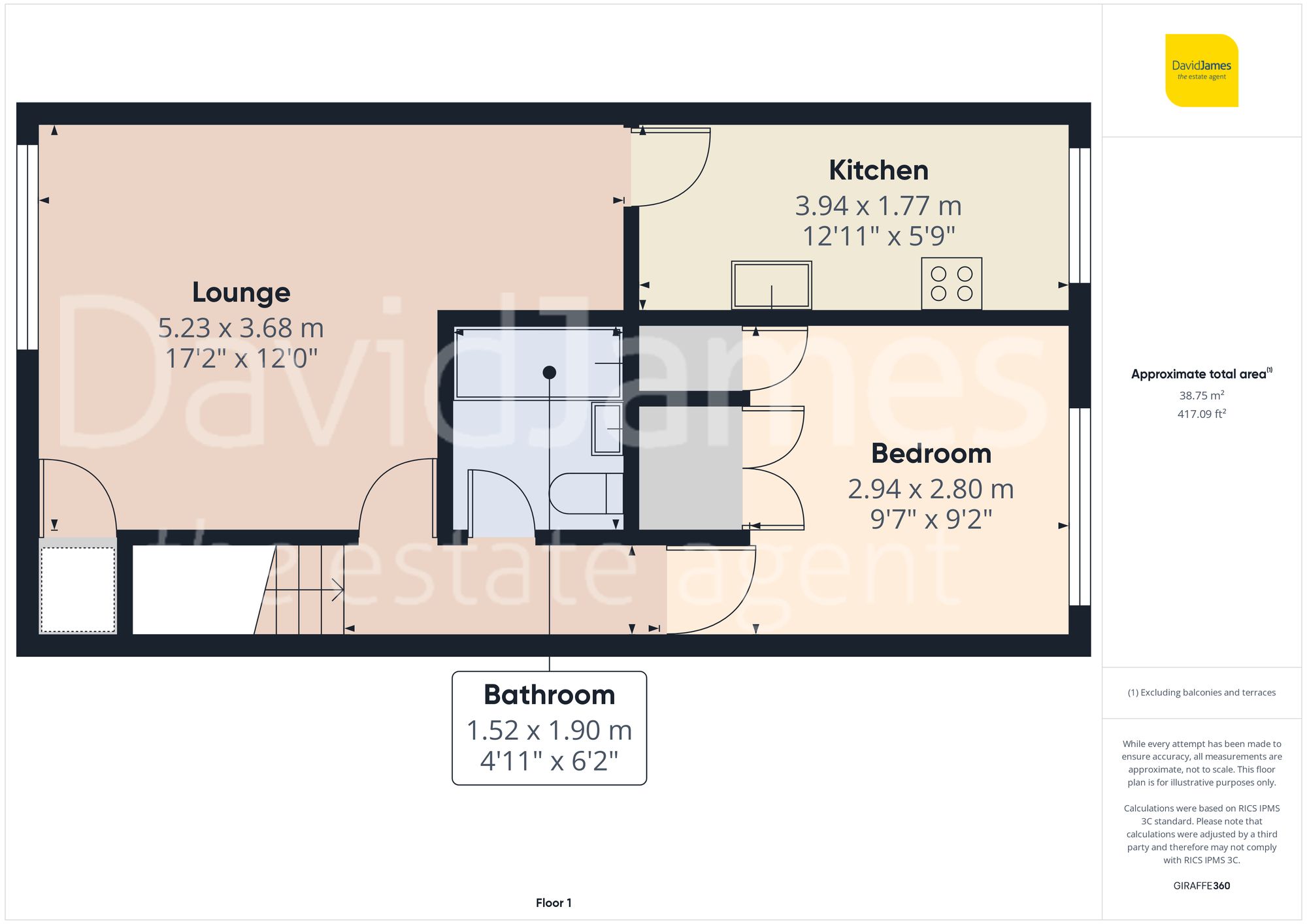 Floorplan for Stockdale Close, Arnold, Nottingham