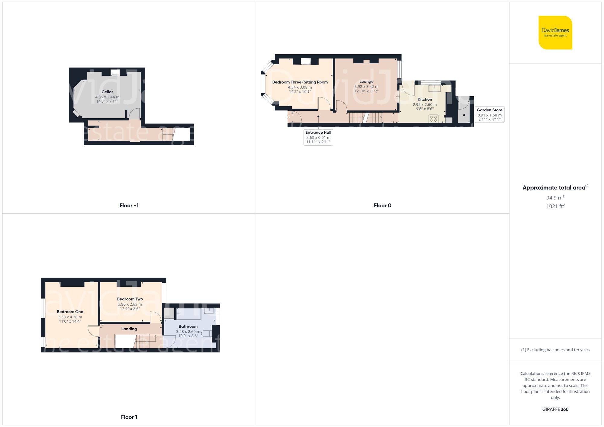Floorplan for Leslie Road, Forest Fields, Nottingham