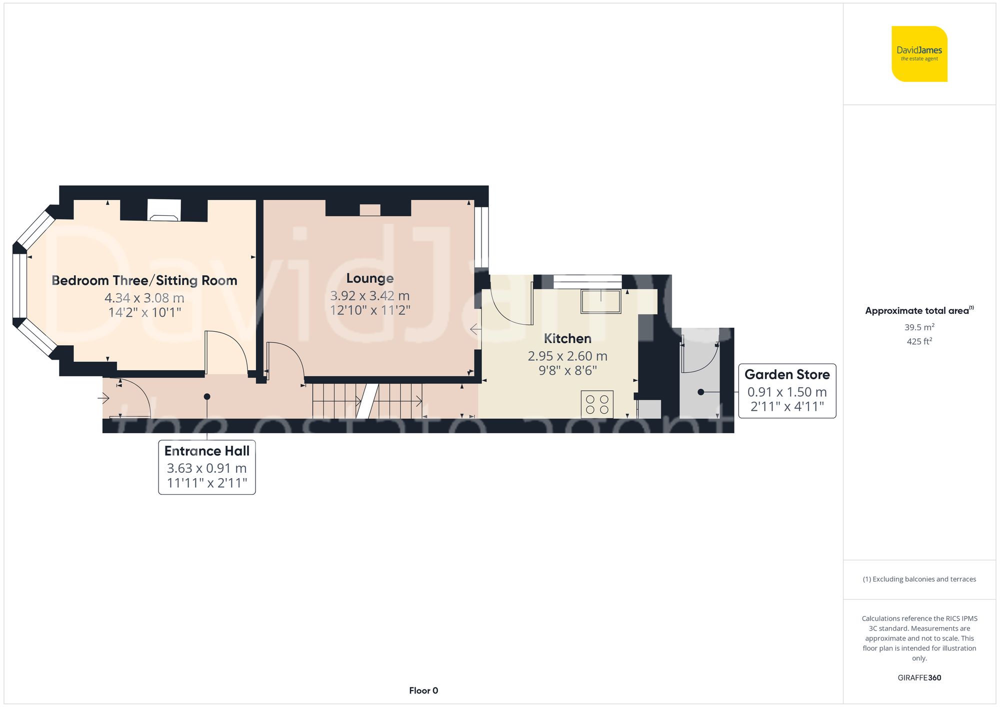 Floorplan for Leslie Road, Forest Fields, Nottingham