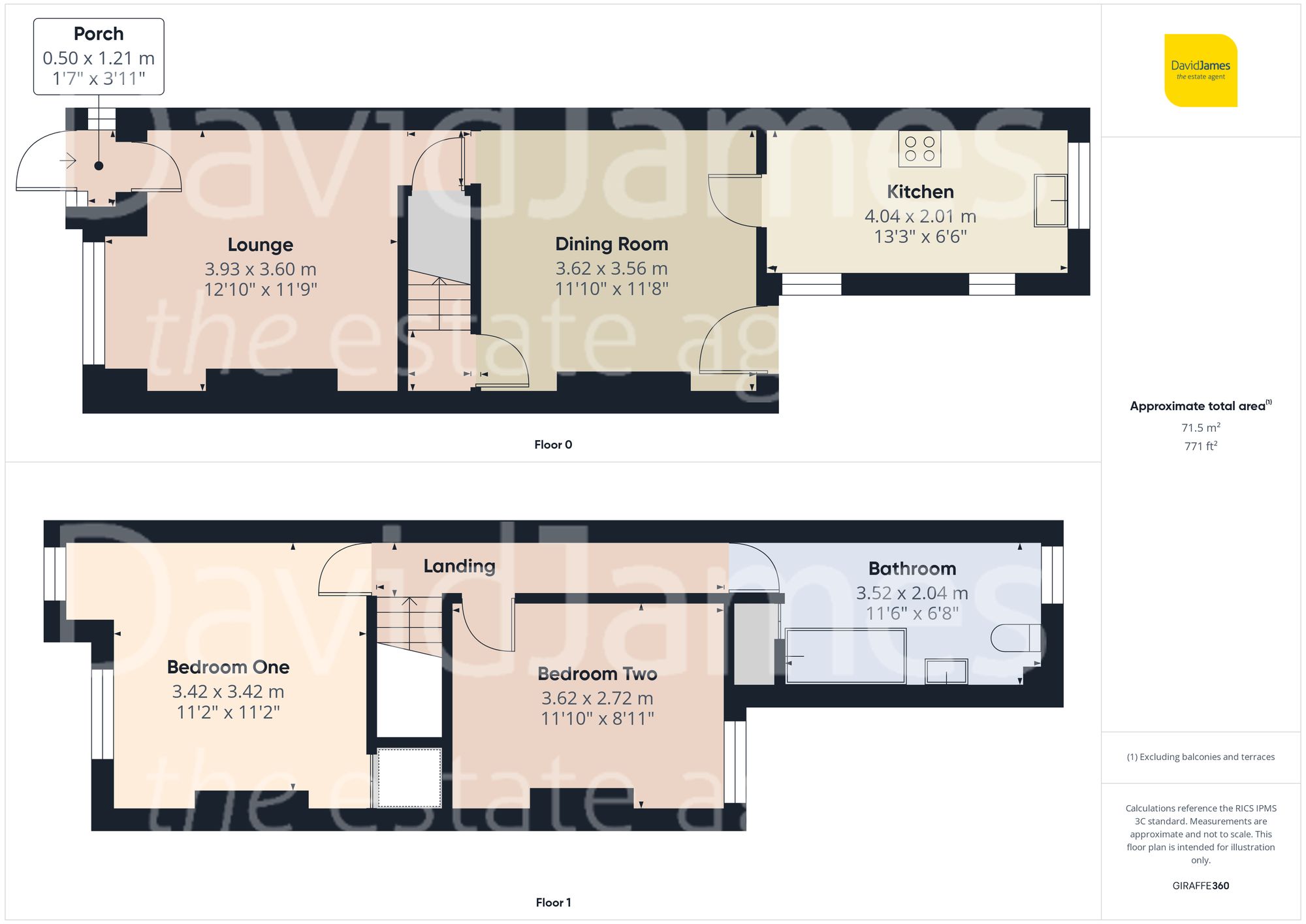 Floorplan for Cornhill Road, Carlton, Nottingham