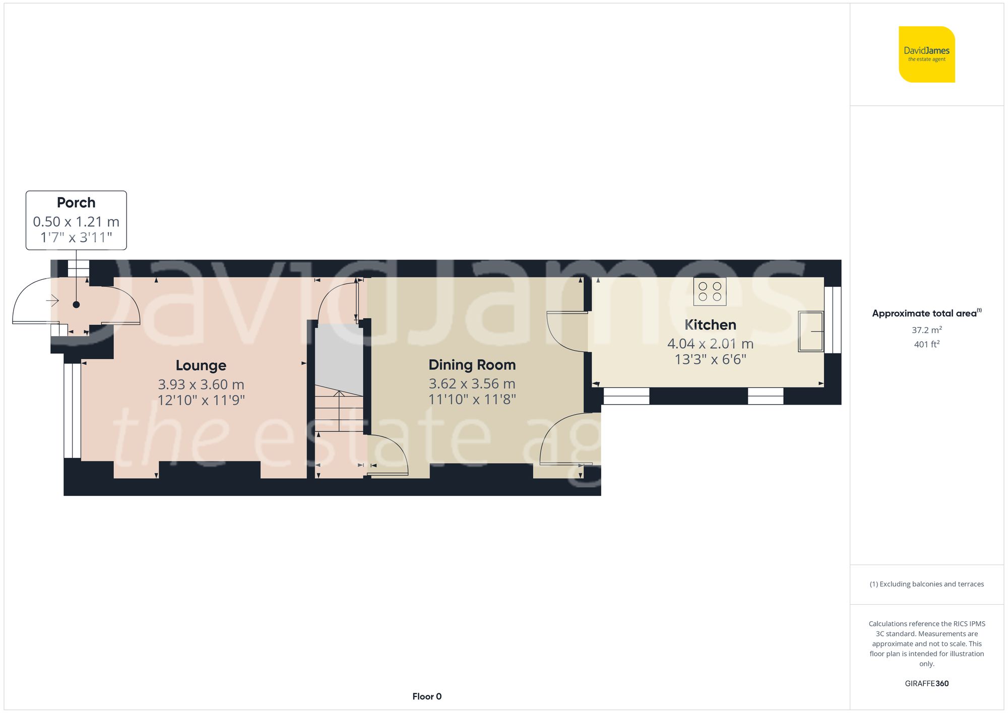 Floorplan for Cornhill Road, Carlton, Nottingham
