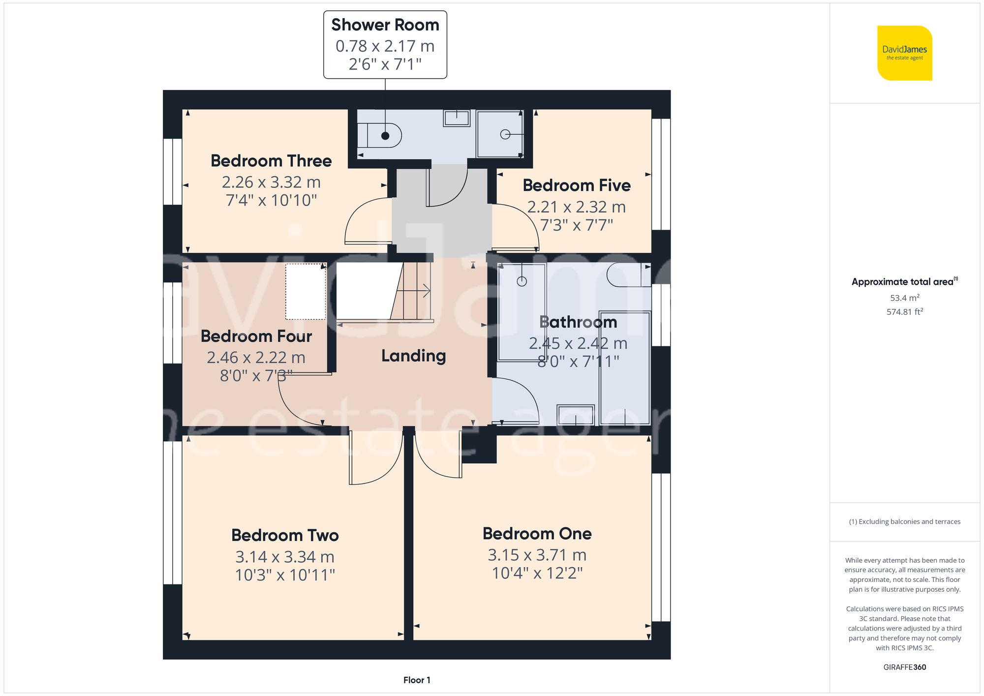 Floorplan for Sunninghill Rise, Arnold, Nottingham