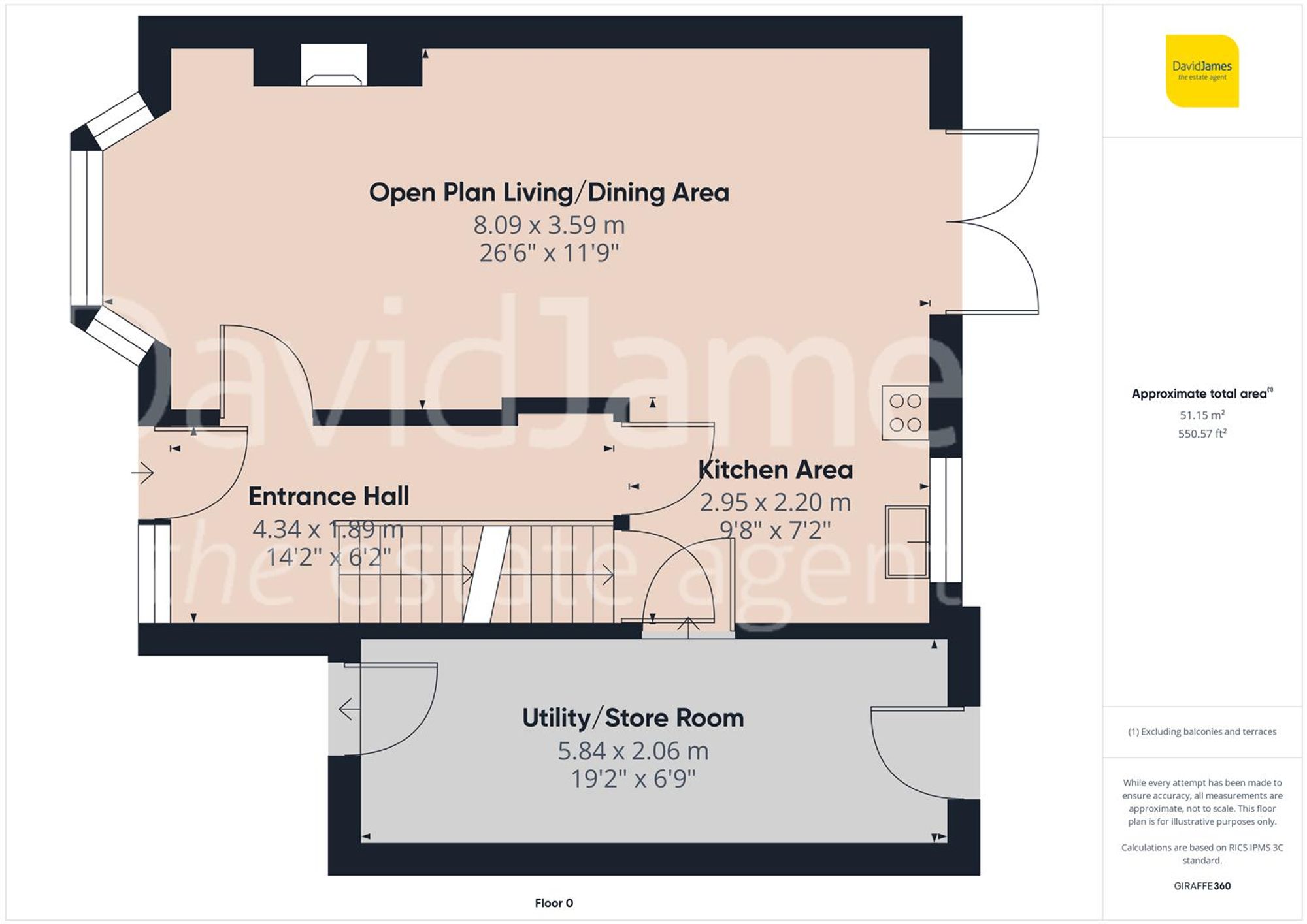 Floorplan for Cowper Road, Woodthorpe, Nottingham