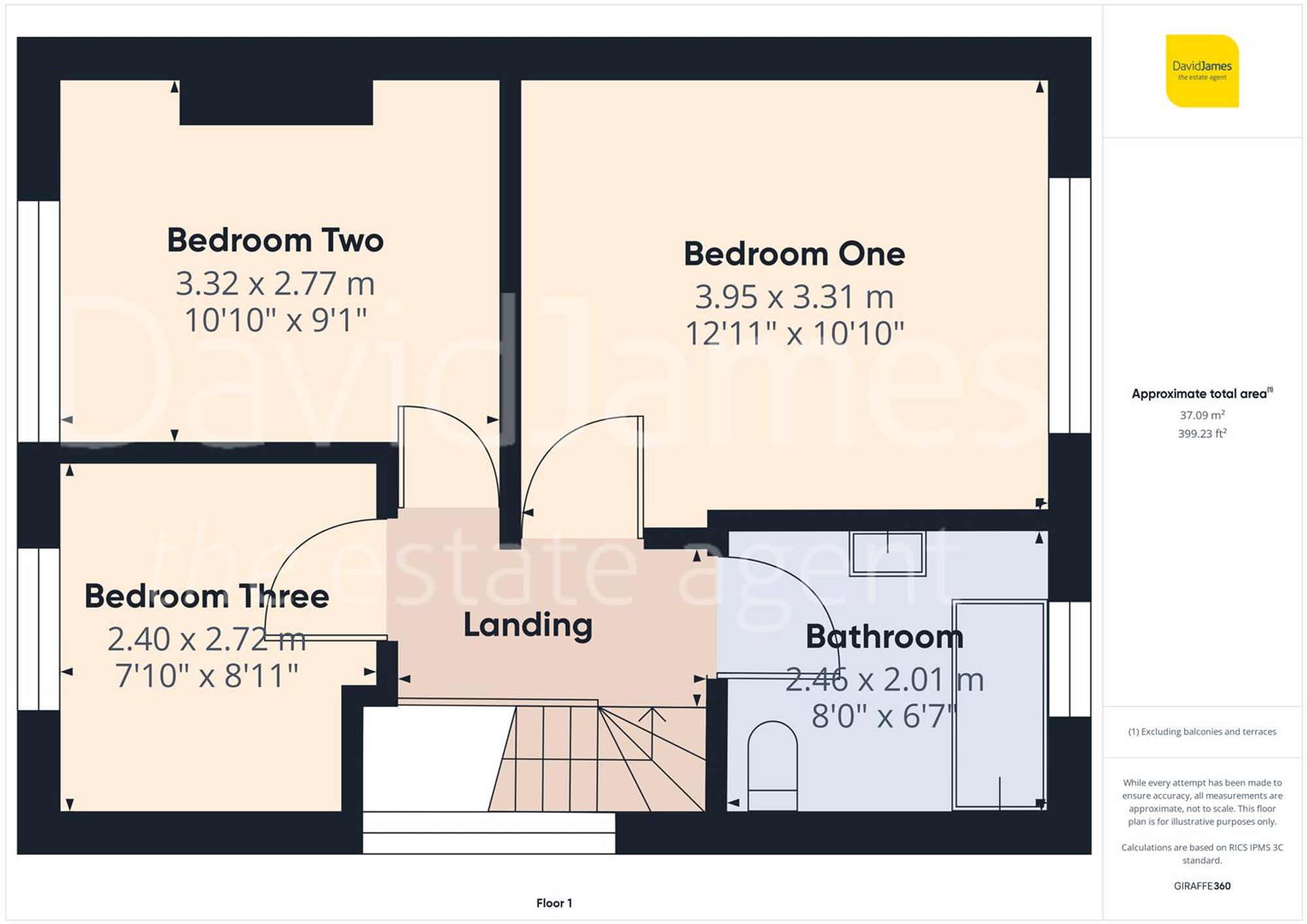 Floorplan for Cowper Road, Woodthorpe, Nottingham