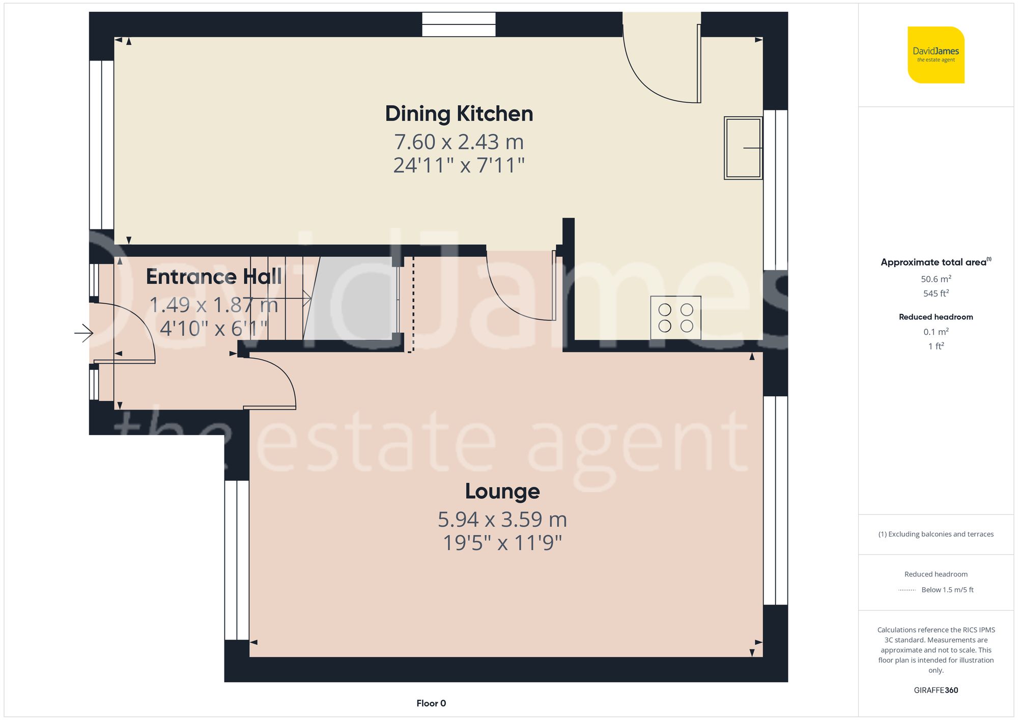 Floorplan for Flatts Lane, Calverton, Nottingham