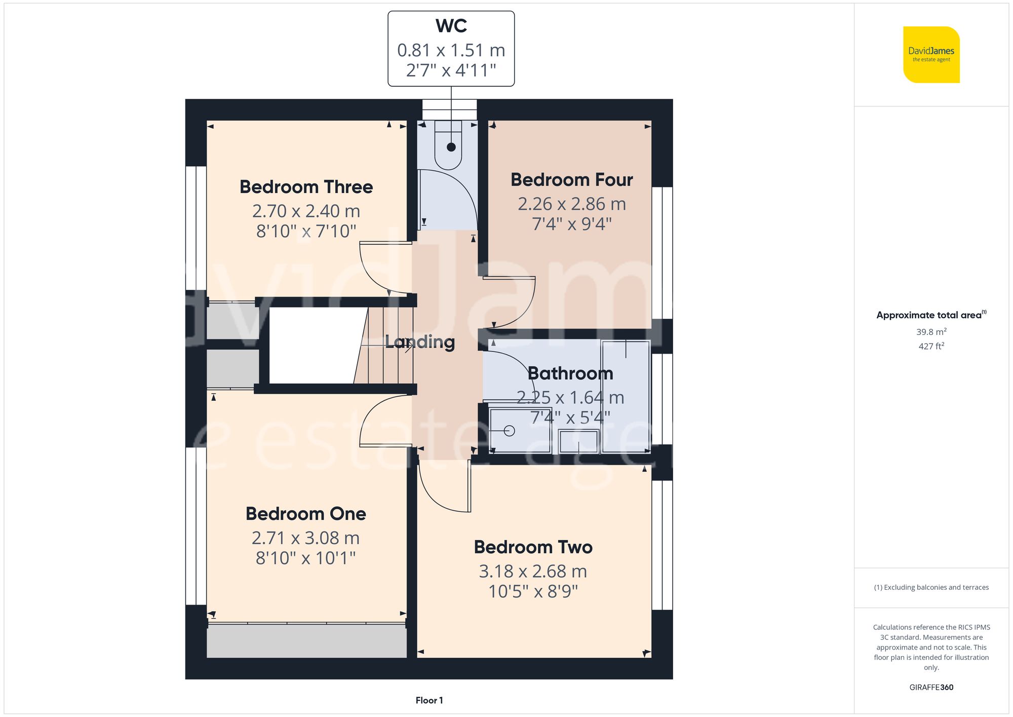 Floorplan for Flatts Lane, Calverton, Nottingham
