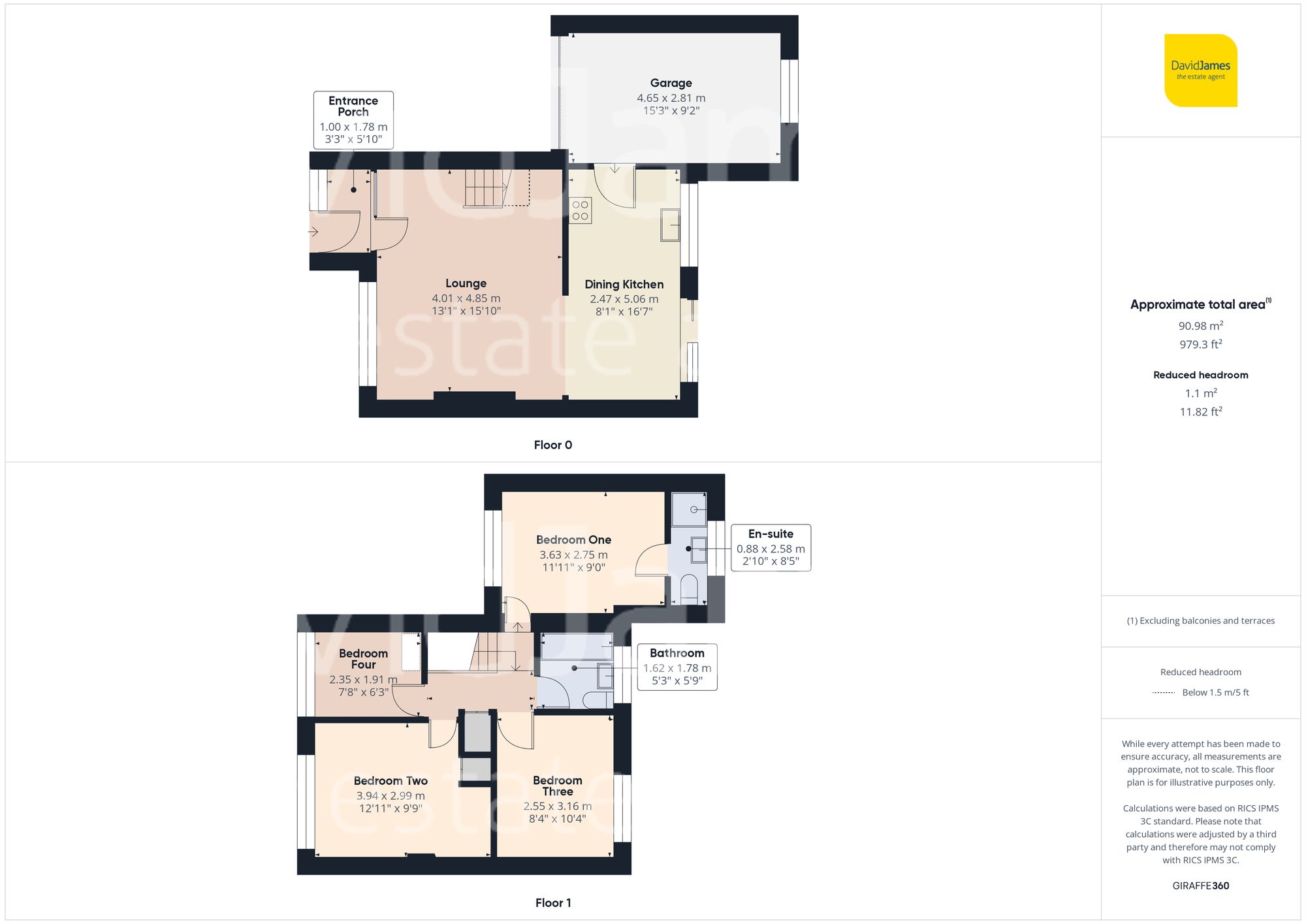 Floorplan for Freda Close, Gedling, Nottingham