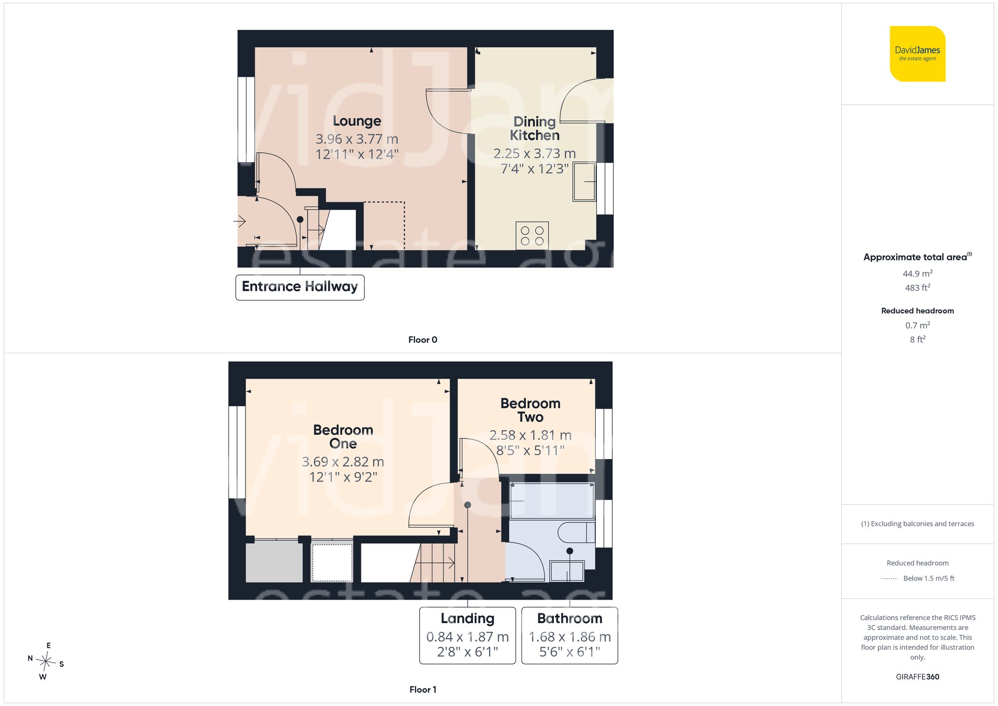 Floorplan for Landmere Gardens, Mapperley, Nottingham