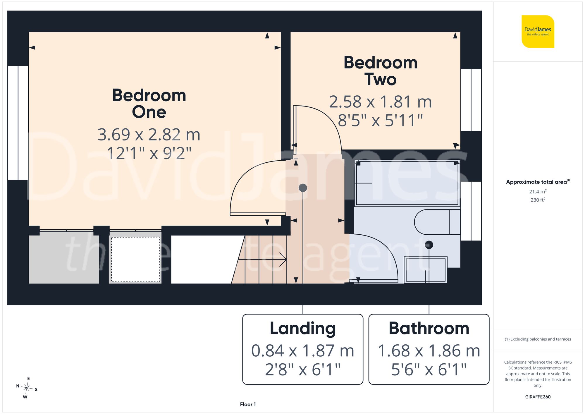 Floorplan for Landmere Gardens, Mapperley, Nottingham