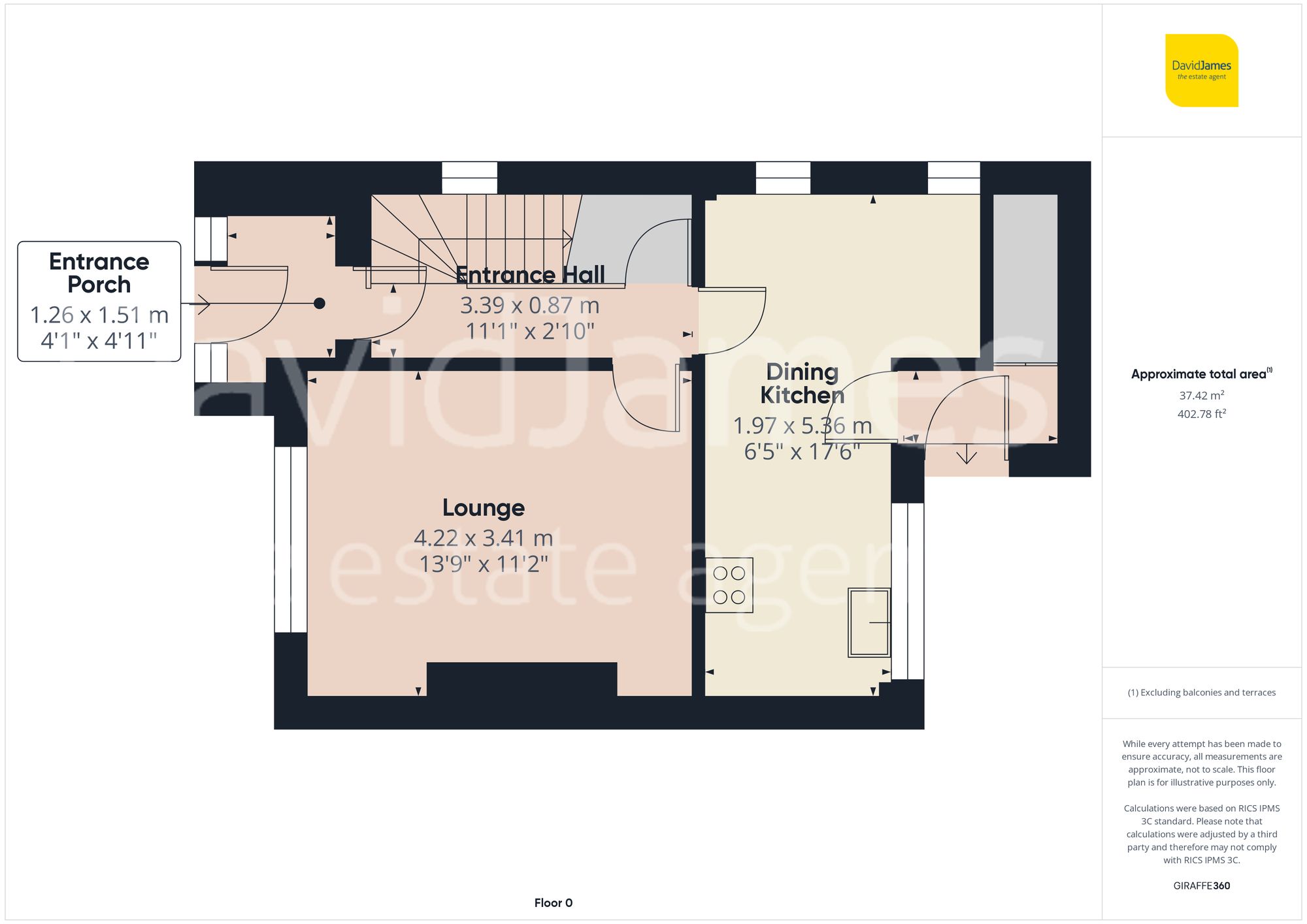 Floorplan for Hereford Road, Nottingham